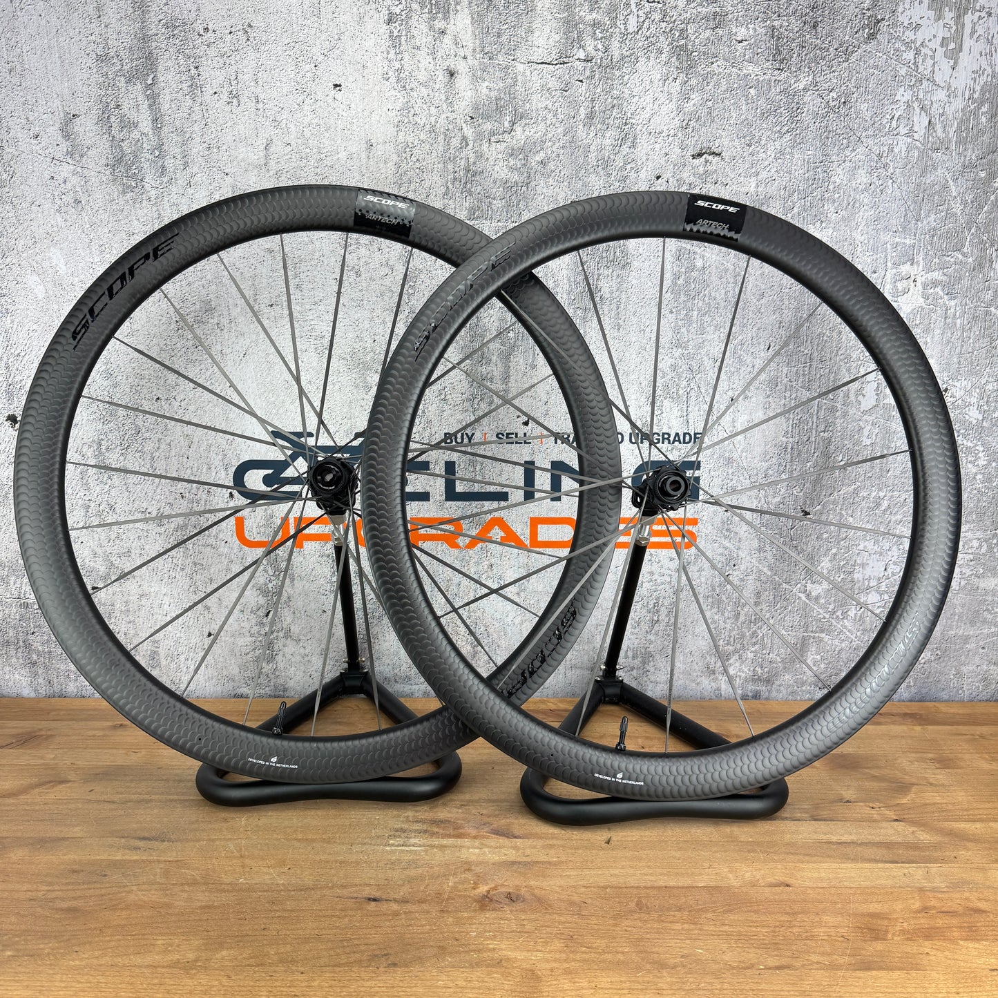 New! Scope Artech 4.A Carbon Disc Brake Road Bike Wheelset 700c 1200g