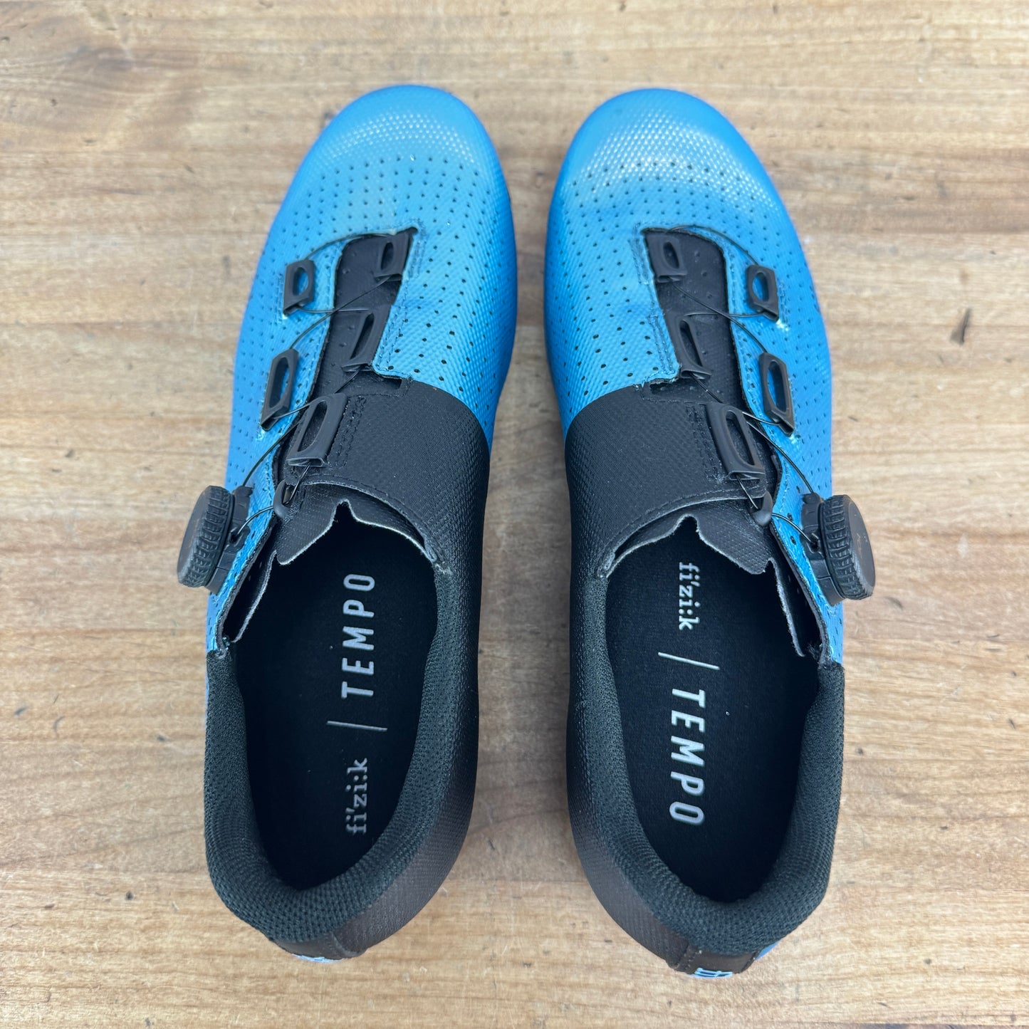 Fizik Tempo Decos Men's 40 EU Iridiscent Blue Carbon BOA 3-Bolt Cycling Shoes