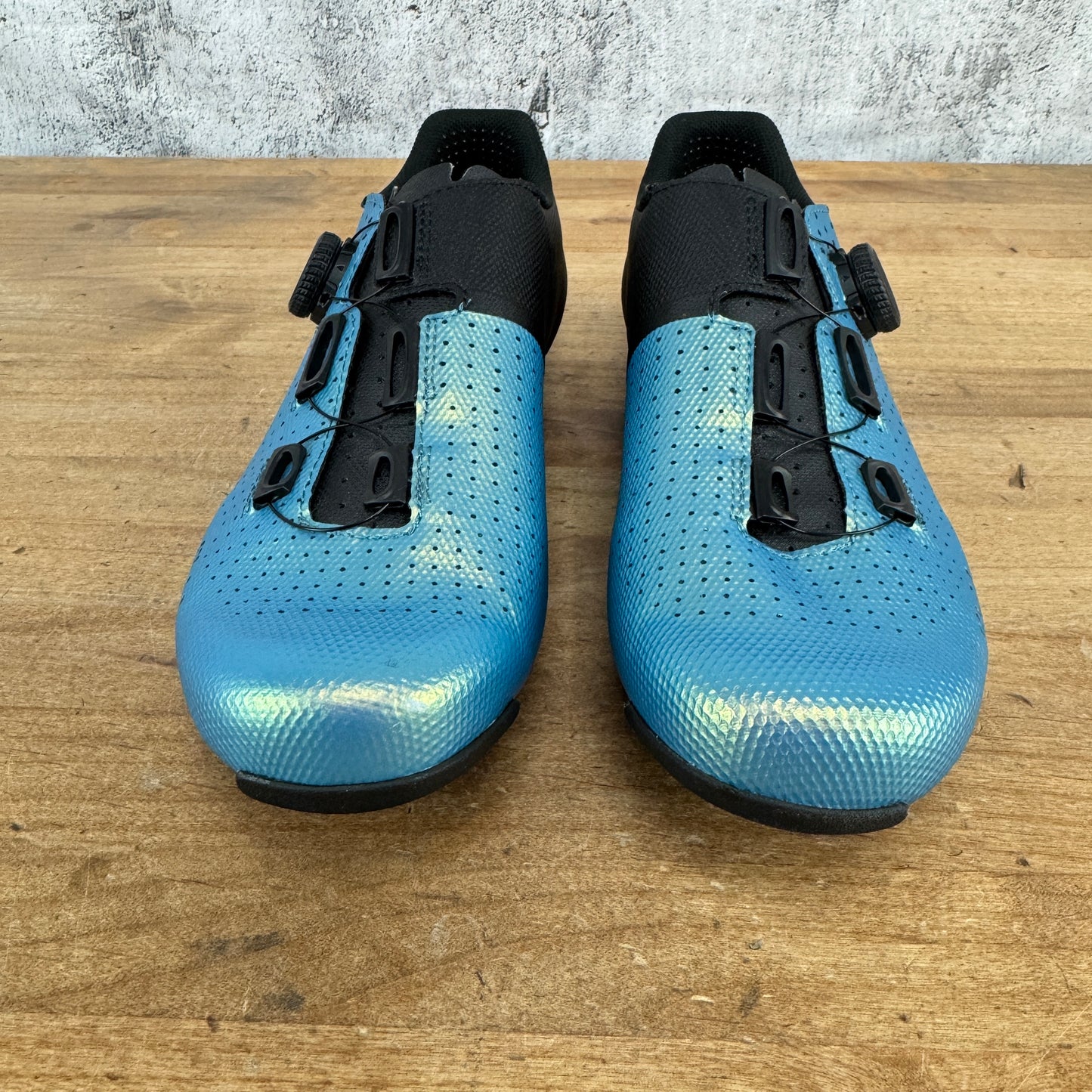 Fizik Tempo Decos Men's 40 EU Iridiscent Blue Carbon BOA 3-Bolt Cycling Shoes