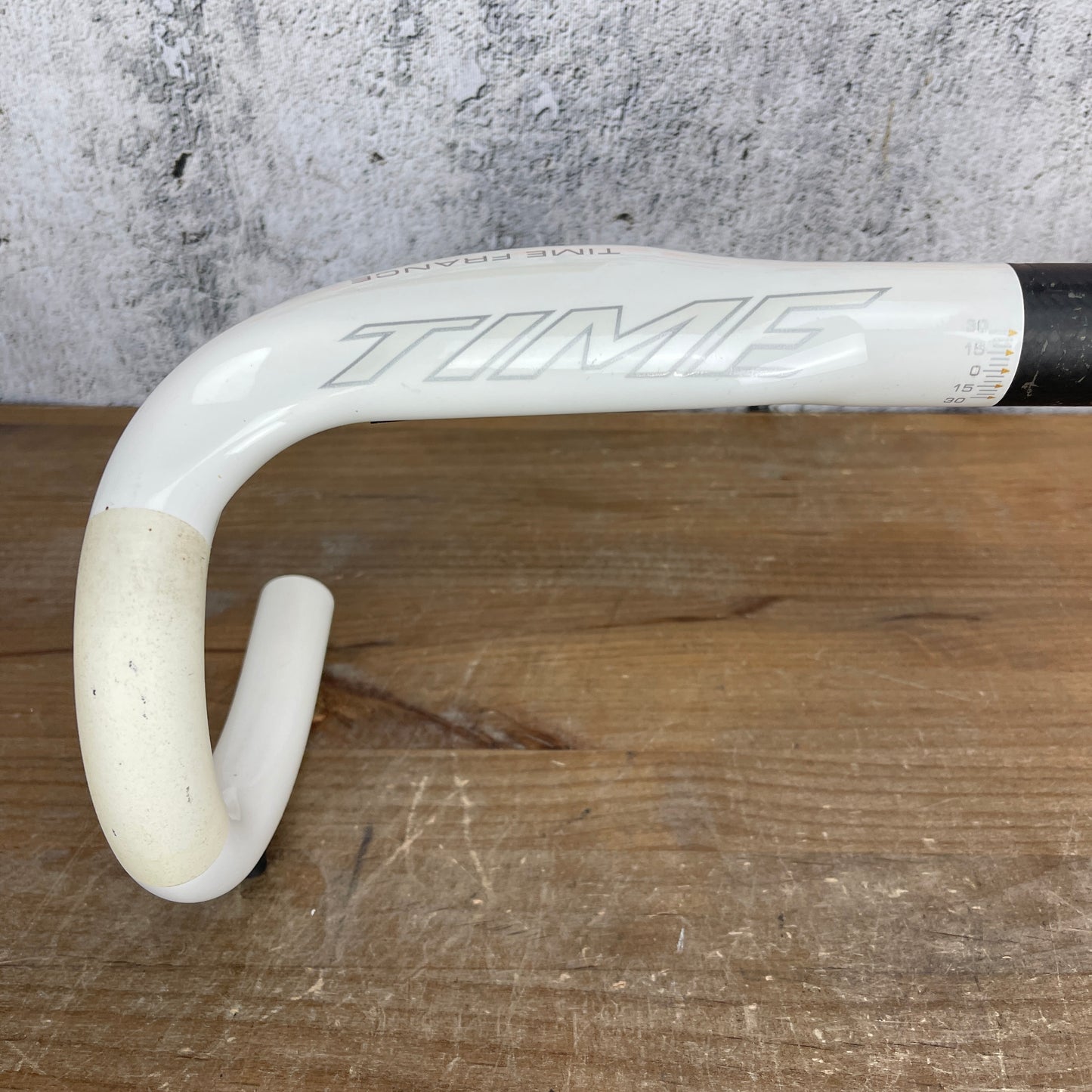 Time ErgoDrive Aero 44cm Road Bike White Carbon Handlebar 120g