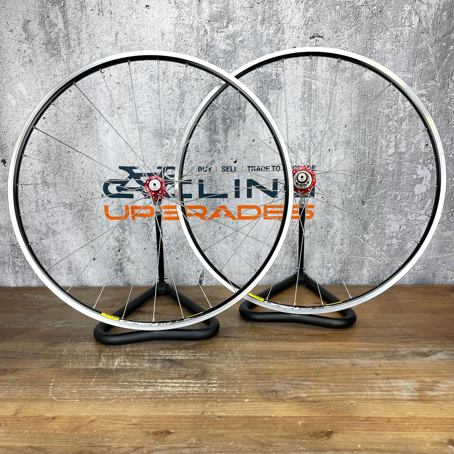 New Takeoff Mavic Open Pro Clincher White Industries T11 Wheelset 700c Rim Brake