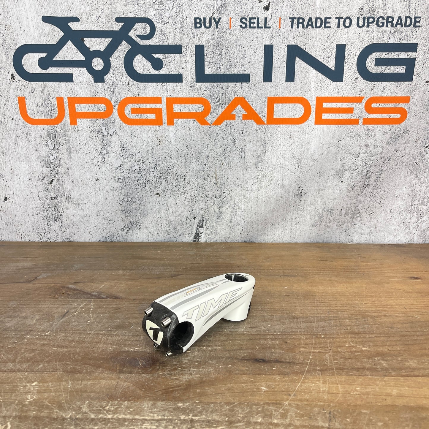Time RTM 100mm -10 Degree 1 1/8" Carbon White Road Bike Stem 135g