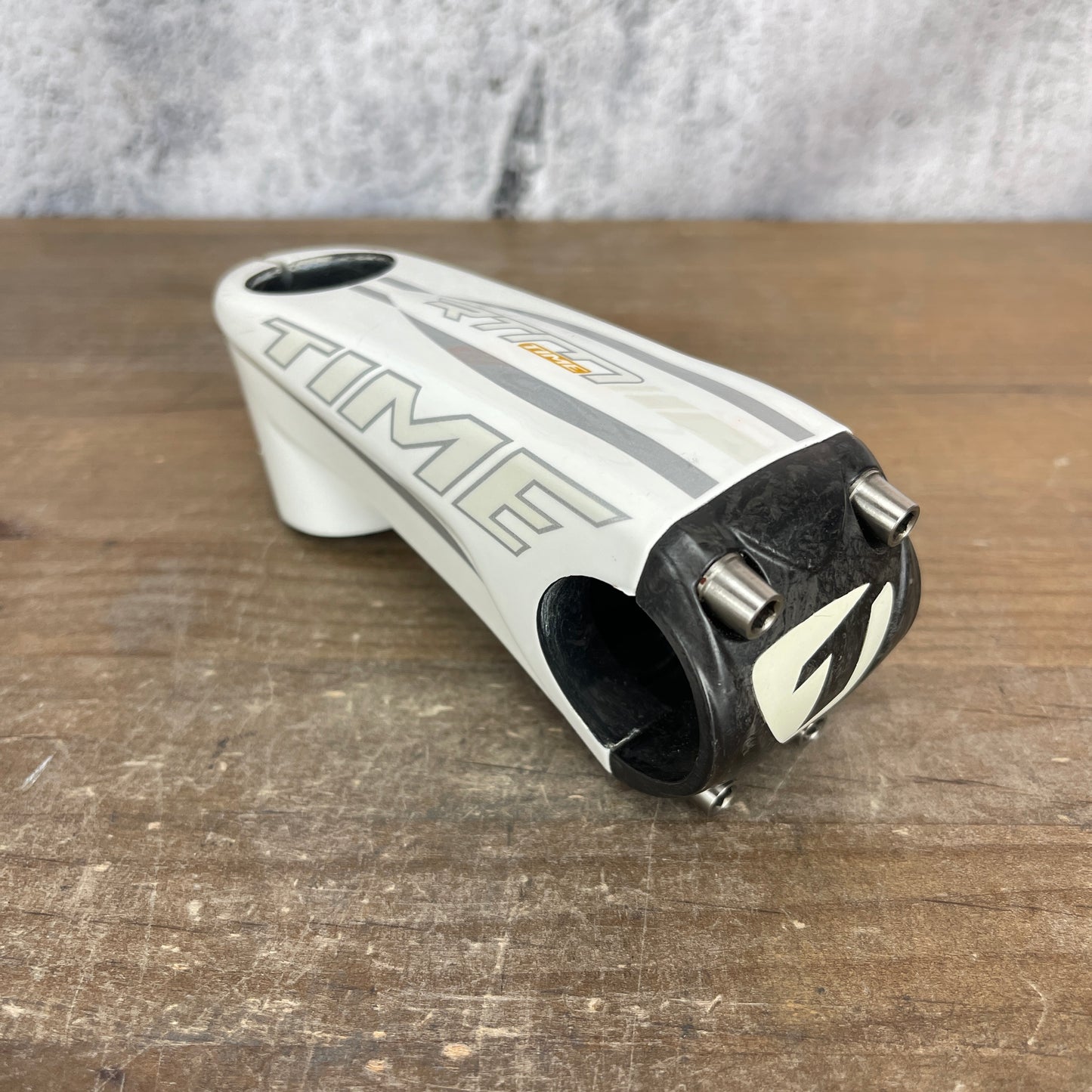 Time RTM 100mm -10 Degree 1 1/8" Carbon White Road Bike Stem 135g