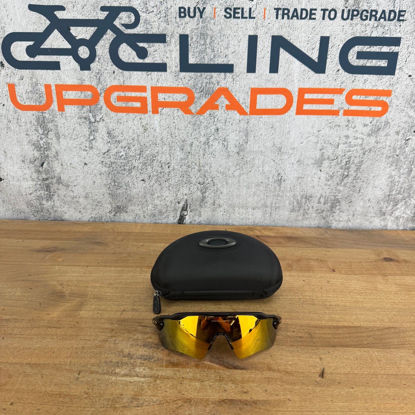 Oakley Radar EV Fire Iridium Prizm Lens Cycling Sunglasses