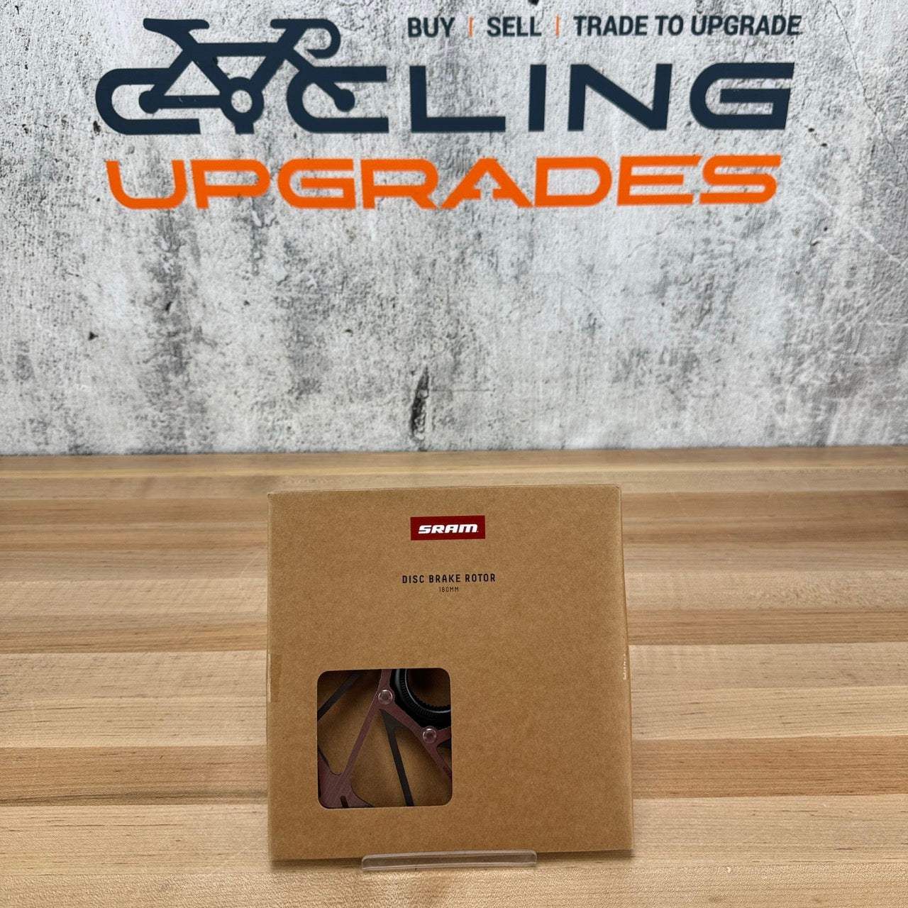 New! SRAM HS2 180mm Center Lock Mountain Bike Disc Brake Rotor w/ Lockring 210g