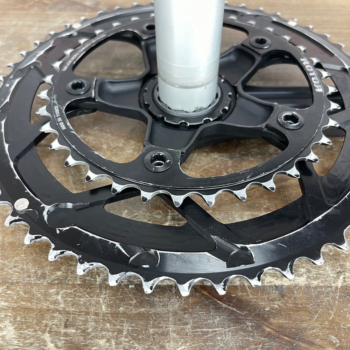 Rotor 3D noQ 172.5mm 110BCD 52/36 30mm Spindle Road Bike Alloy Crankset 675g