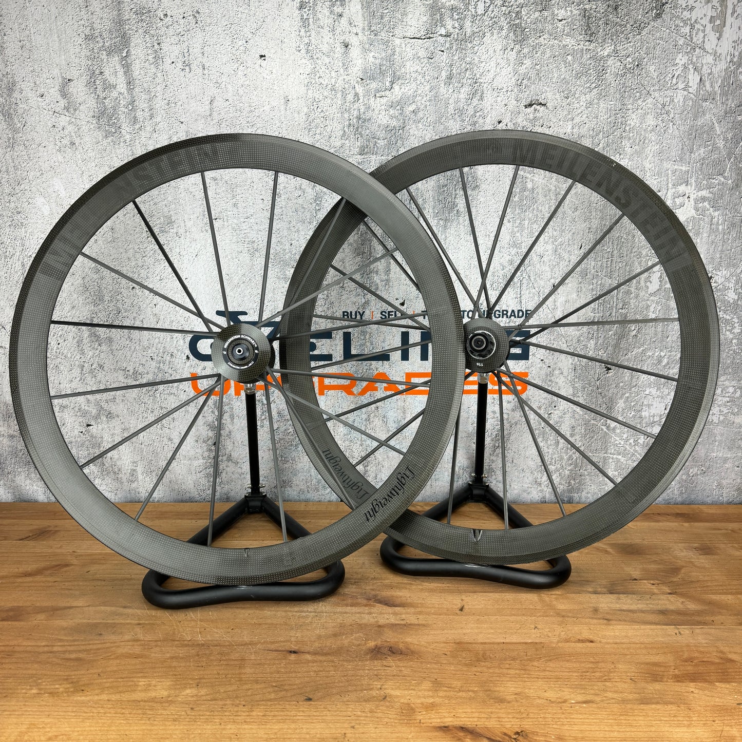 Lightweight Meilenstein Schwarz Carbon Tubular Wheelset Rim Brake Ceramicspeed 1143g