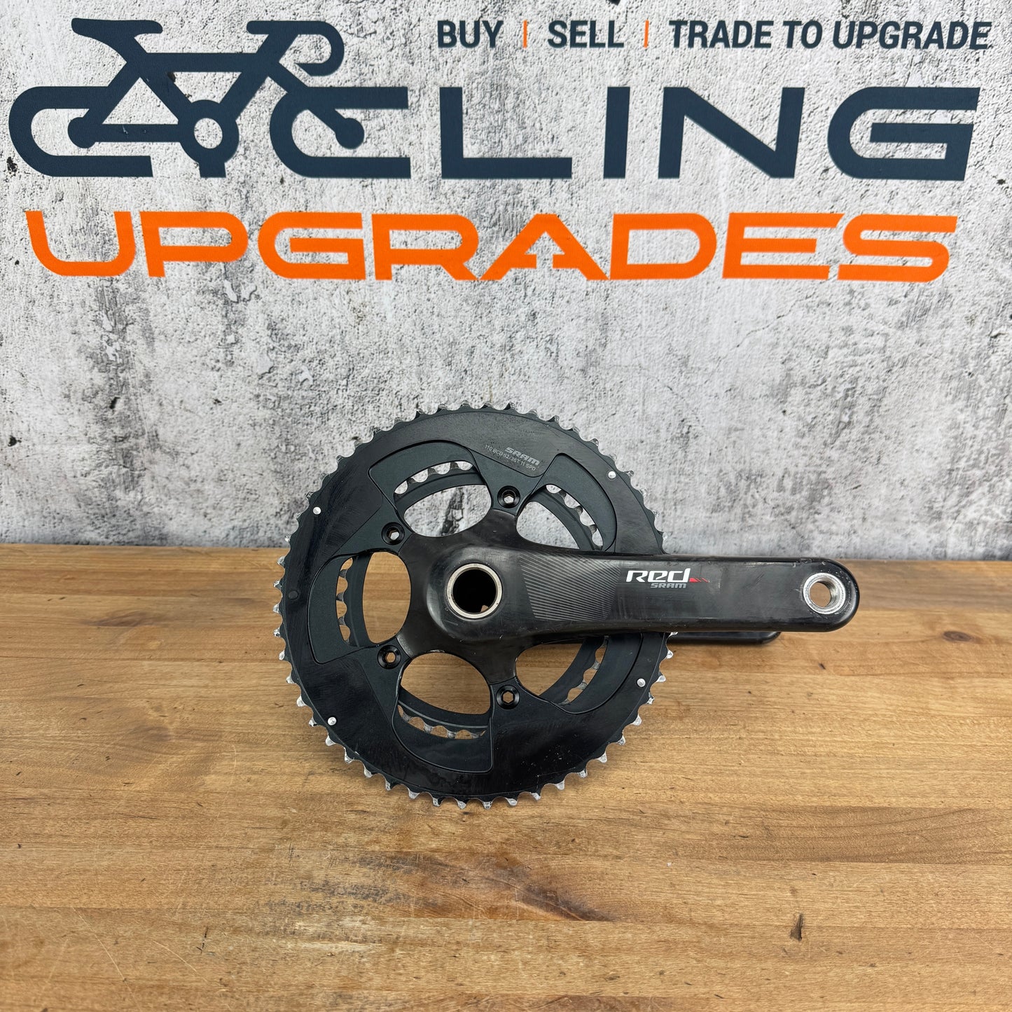 SRAM Red 22 11-Speed 110BCD Carbon 52/36t 172.5mm Crankset GXP Spindle 524g