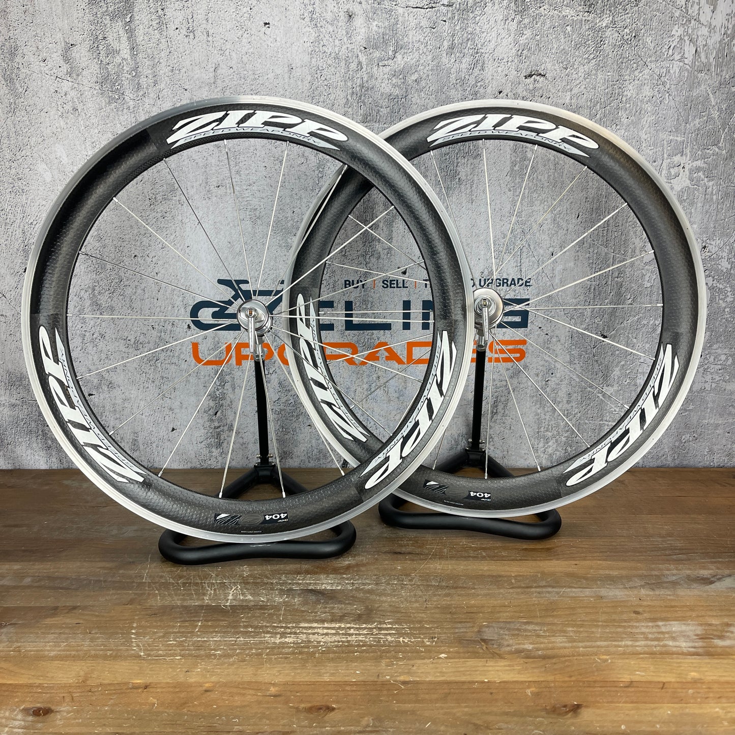 Zipp Speed Weaponry 404 Carbon Alloy Clincher Wheelset 700c Rim Brake 1748g