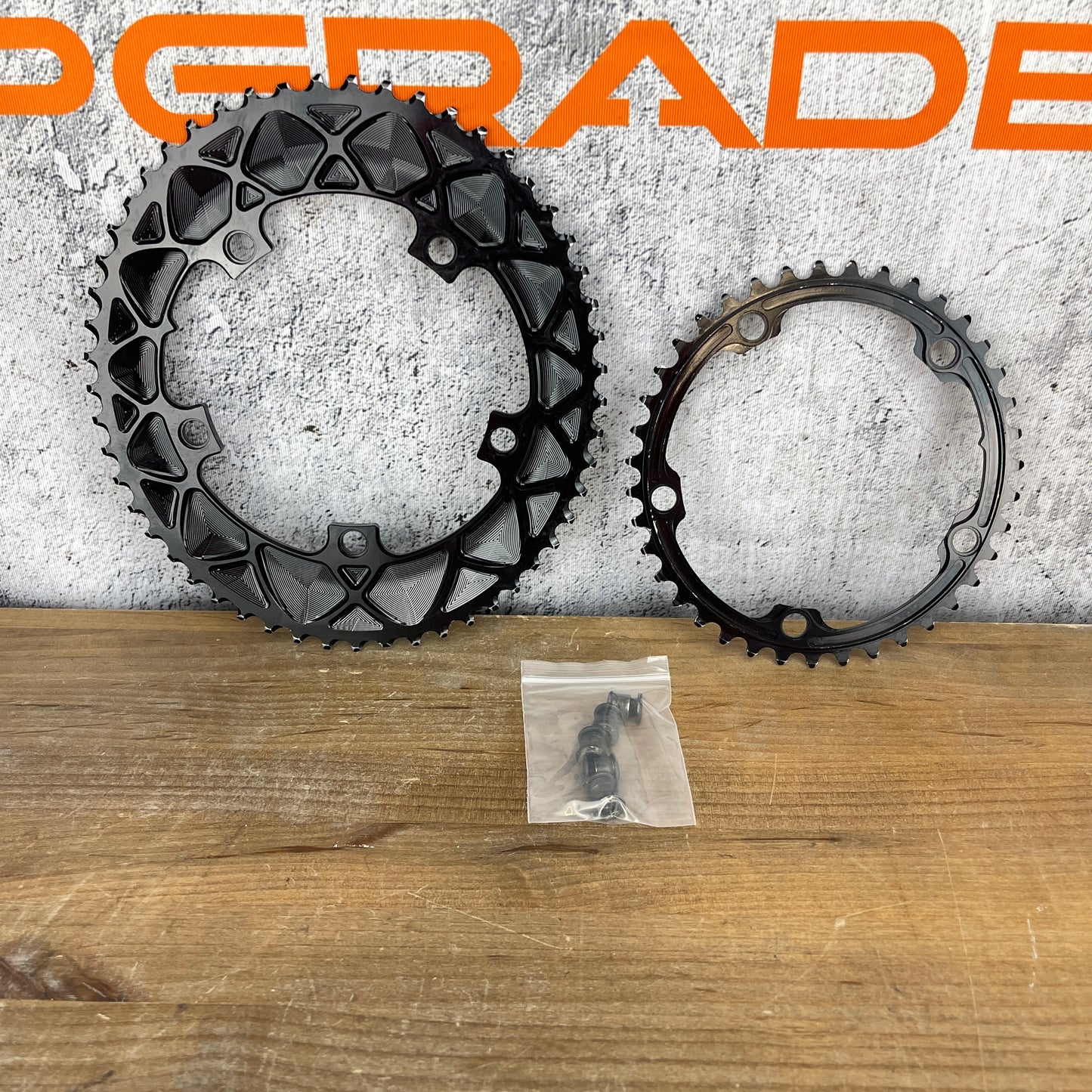 Absolute Black Premium Oval 53/39t Road Bike Pair Chainrings 5-Bolt 130BCD