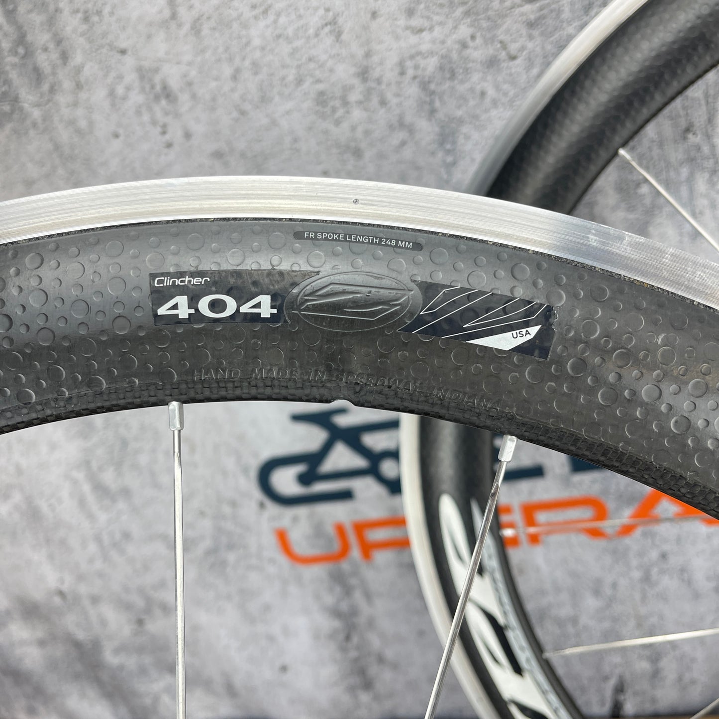 Zipp Speed Weaponry 404 Carbon Alloy Clincher Wheelset 700c Rim Brake 1748g