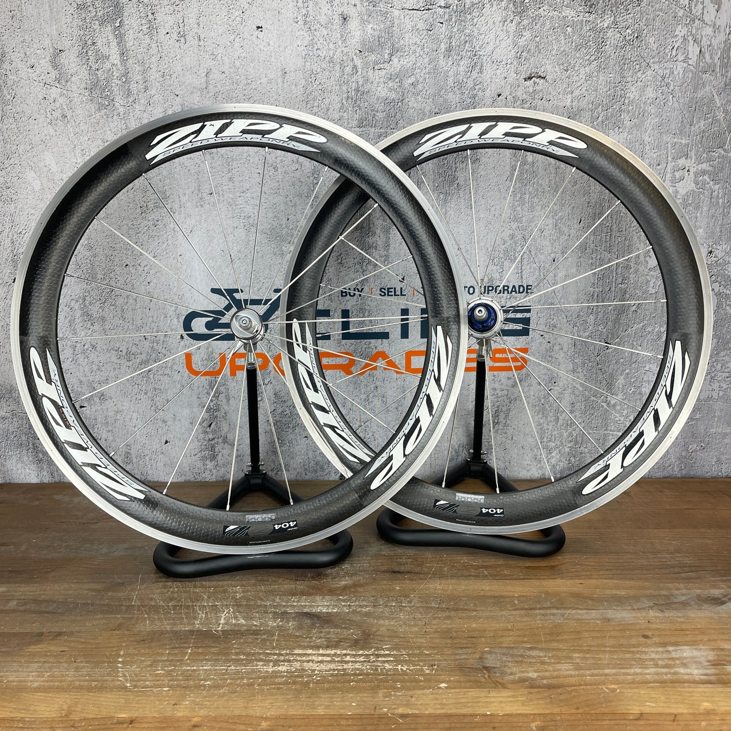 Zipp Speed Weaponry 404 Carbon Alloy Clincher Wheelset 700c Rim Brake 1748g