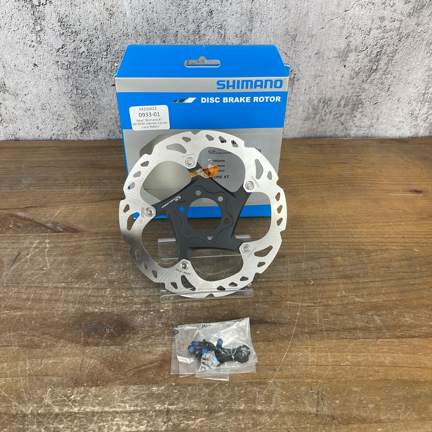 New! Shimano Deore XT SM-RT86 160mm 6-Bolt Disc Brake Rotor 112g