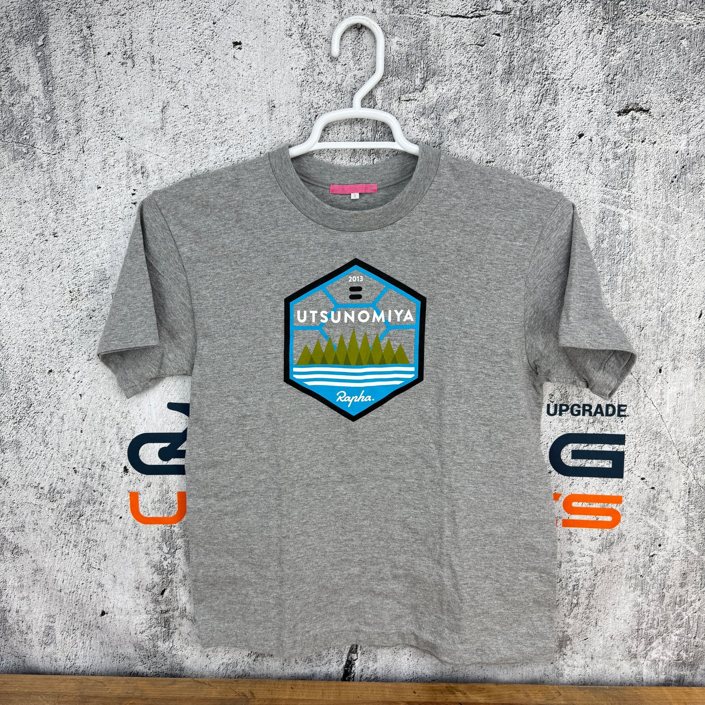Worn Once! Rapha 2013 Team Sky Utsonomiya Men's Small Grey Short Sleeve T-Shirt