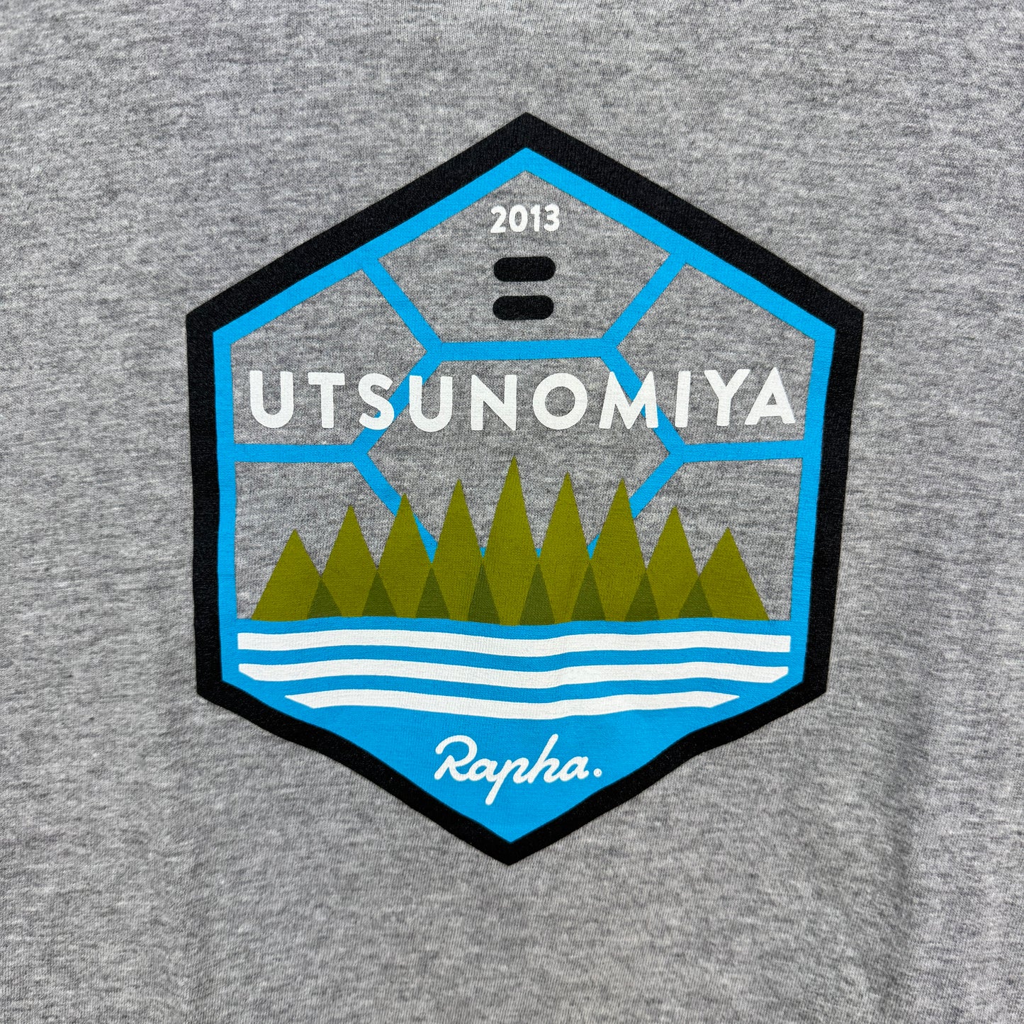 Worn Once! Rapha 2013 Team Sky Utsonomiya Men's Small Grey Short Sleeve T-Shirt