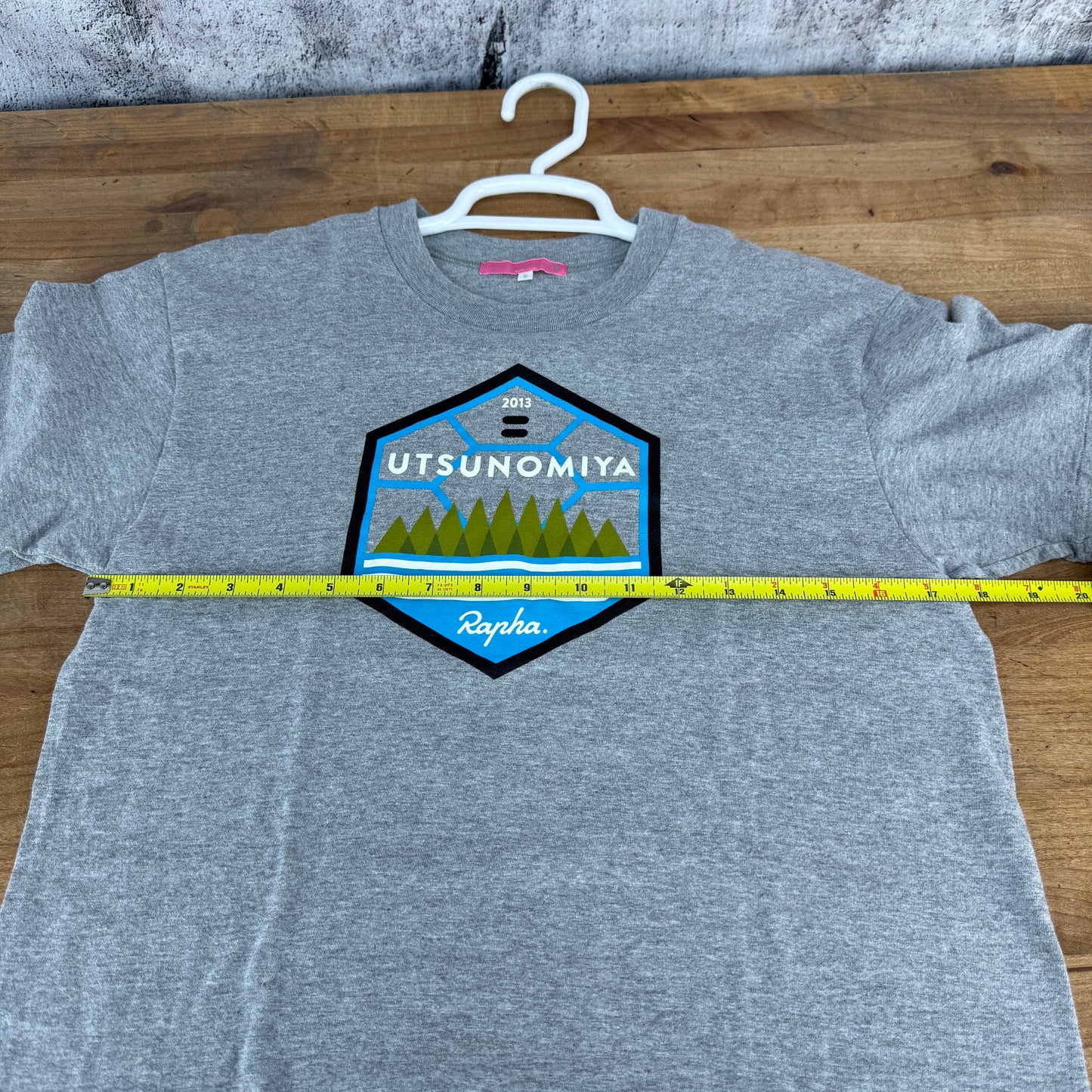 Worn Once! Rapha 2013 Team Sky Utsonomiya Men's Small Grey Short Sleeve T-Shirt