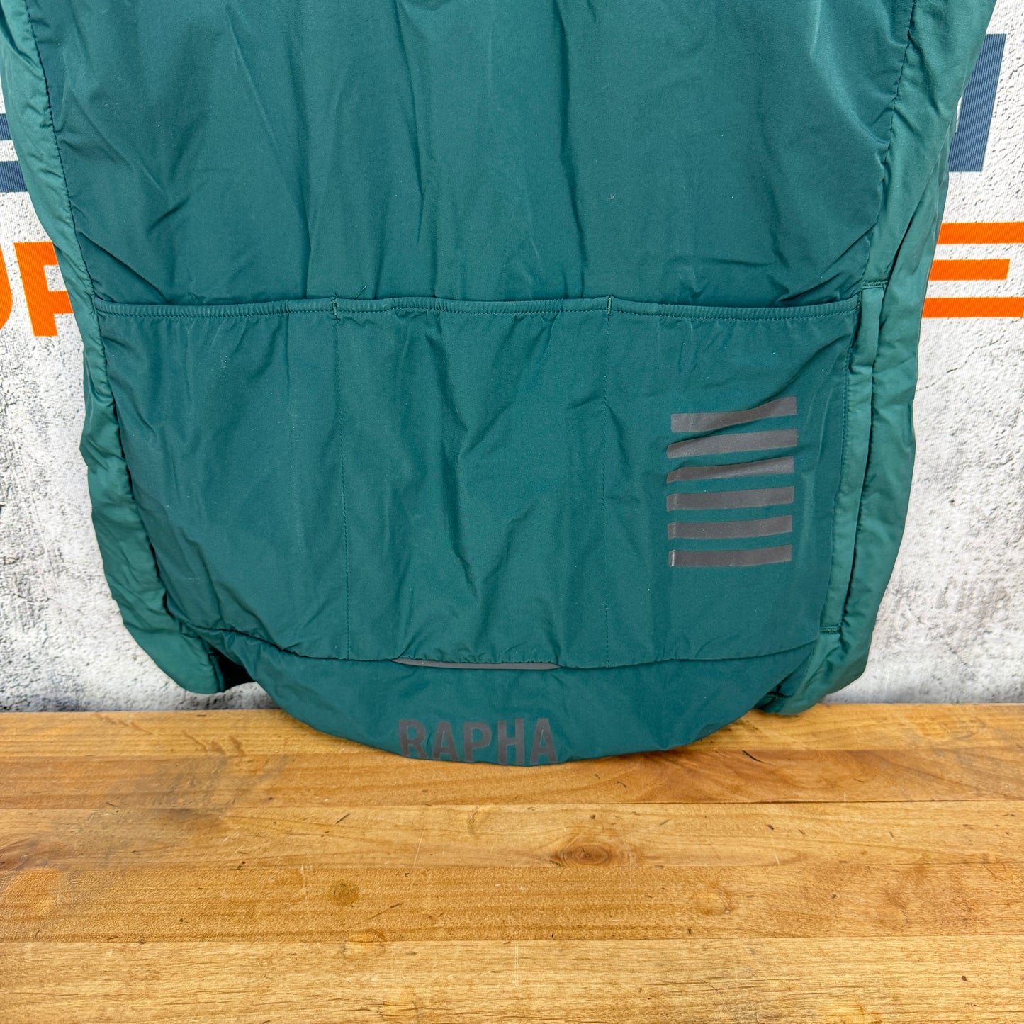 Worn Once! Rapha Pro Team Insulated Gilet Men's Medium Dark Green Cycling Vest