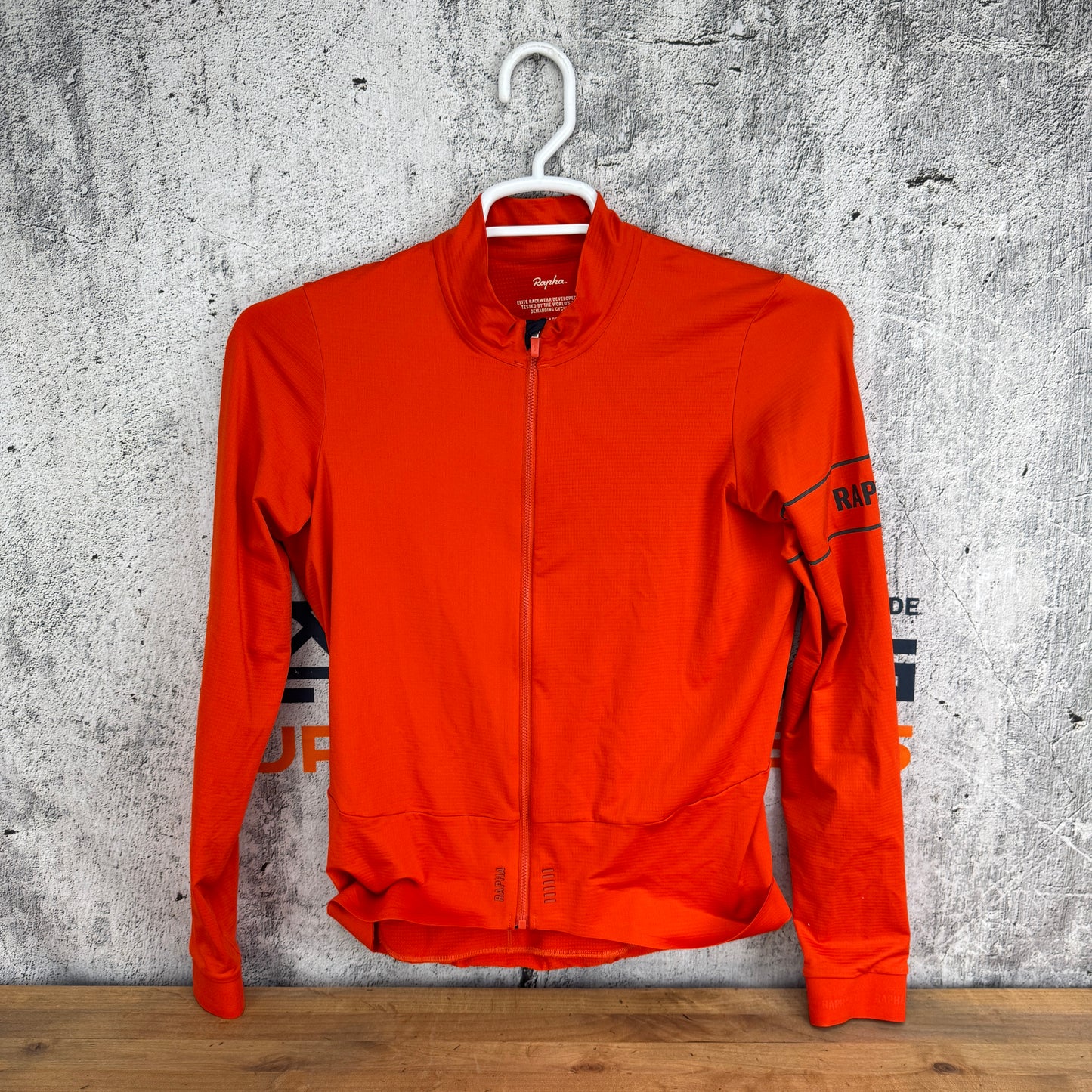 Light Use! Rapha Pro Team Long Sleeve Men's Large Orange Cycling Jersey