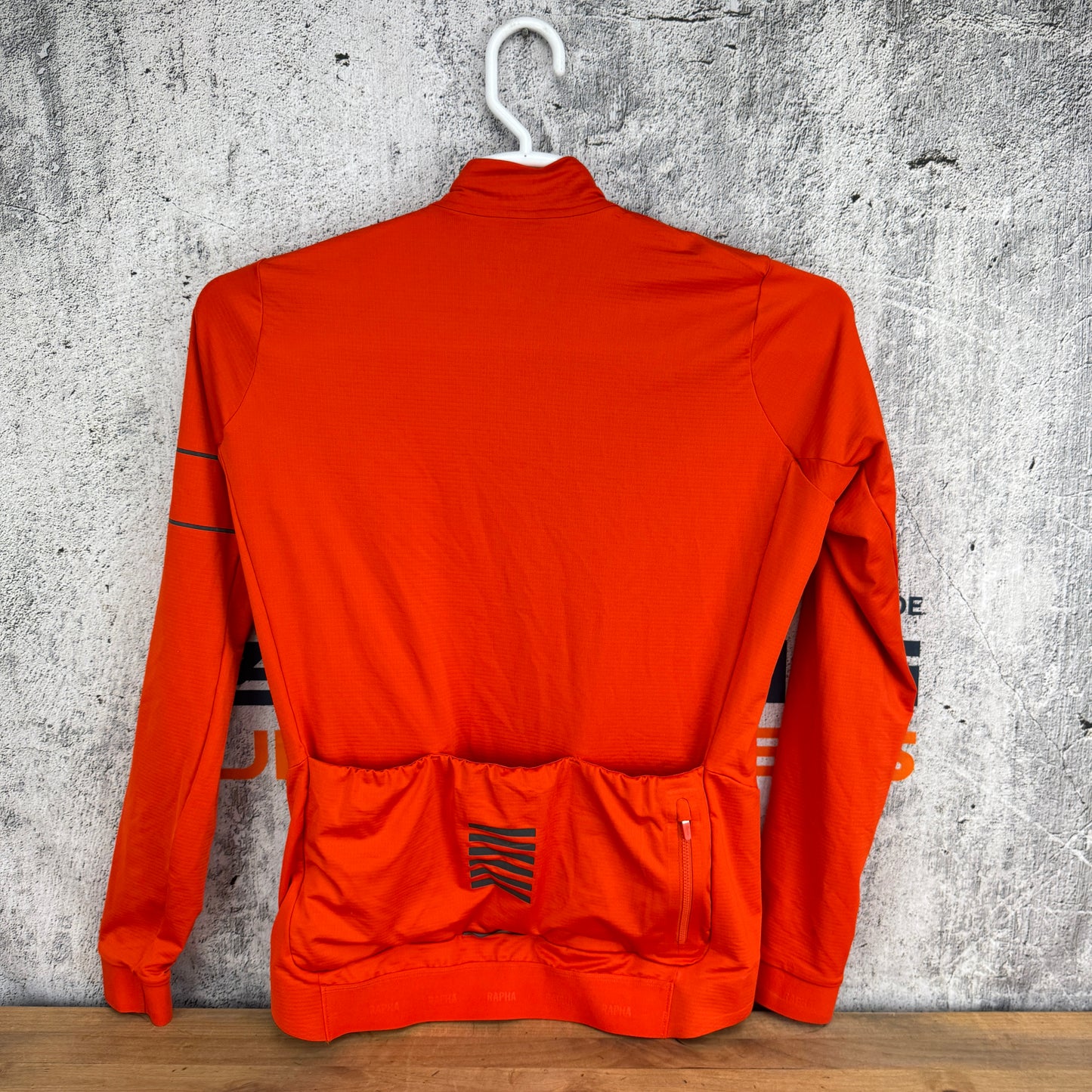 Light Use! Rapha Pro Team Long Sleeve Men's Large Orange Cycling Jersey