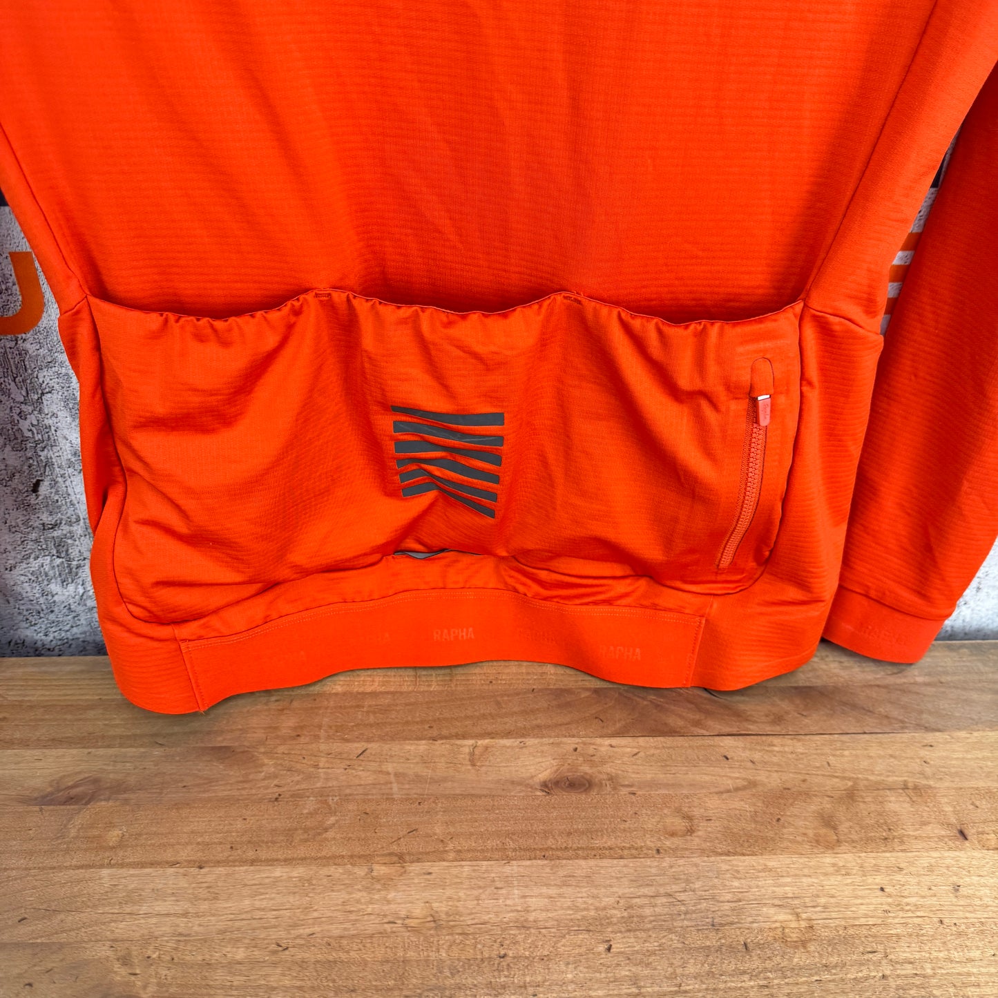 Light Use! Rapha Pro Team Long Sleeve Men's Large Orange Cycling Jersey