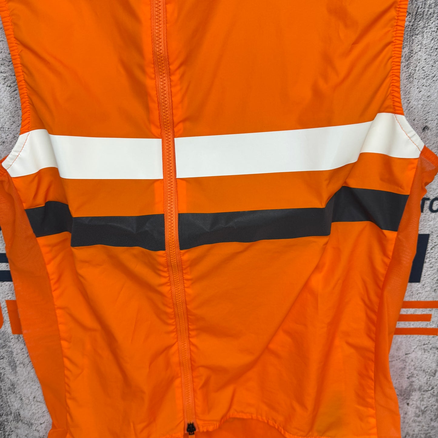 Worn Once! Rapha Brevet Gilet Men's Small Orange Cycling Vest