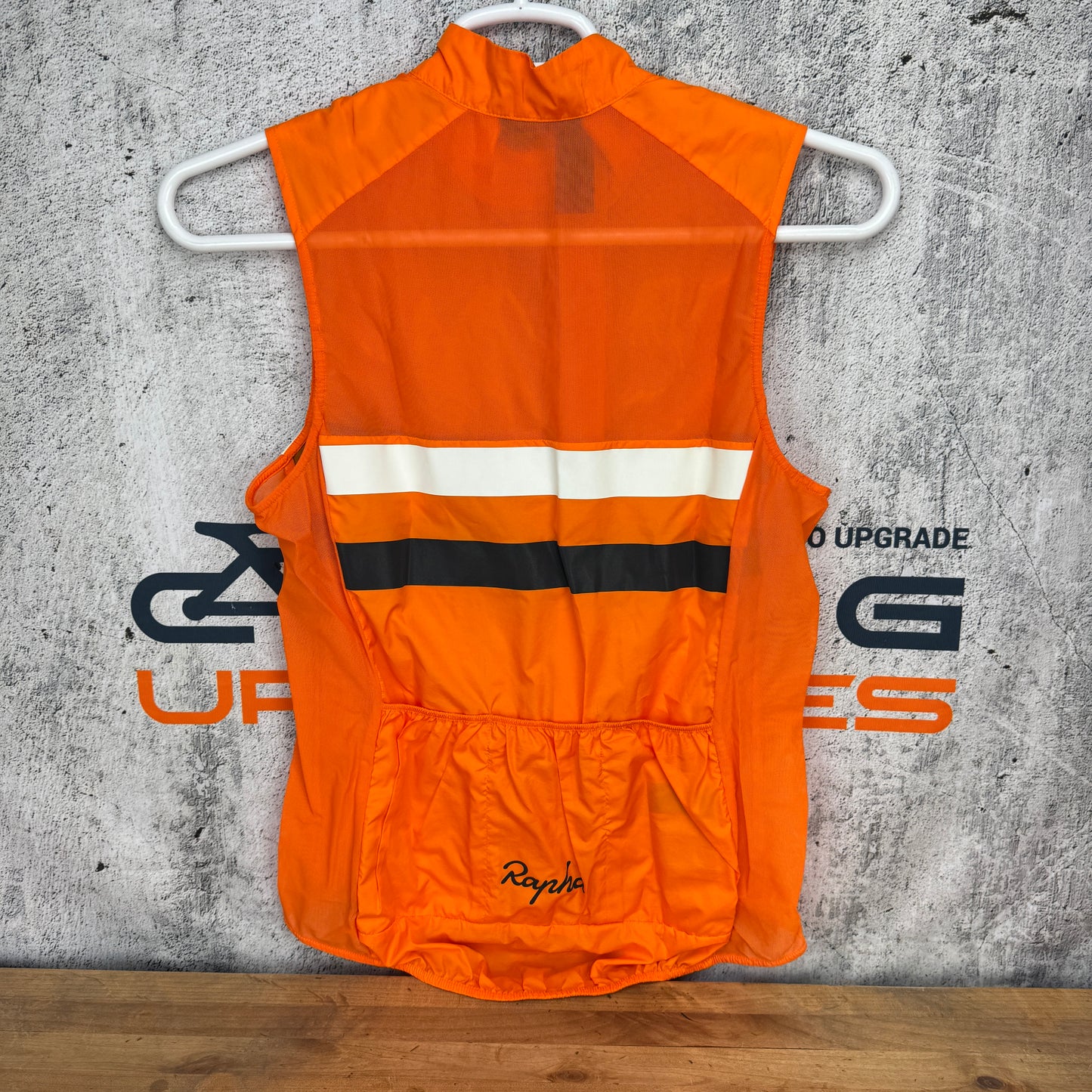 Worn Once! Rapha Brevet Gilet Men's Small Orange Cycling Vest