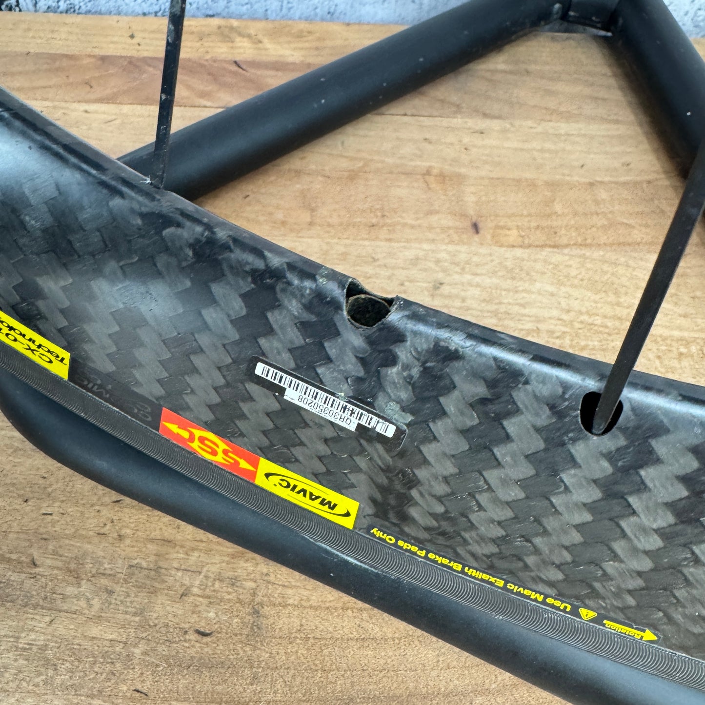Mavic Cosmic CXR60 Carbon Alloy Clincher Wheelset 700c Rim Brake 1917g