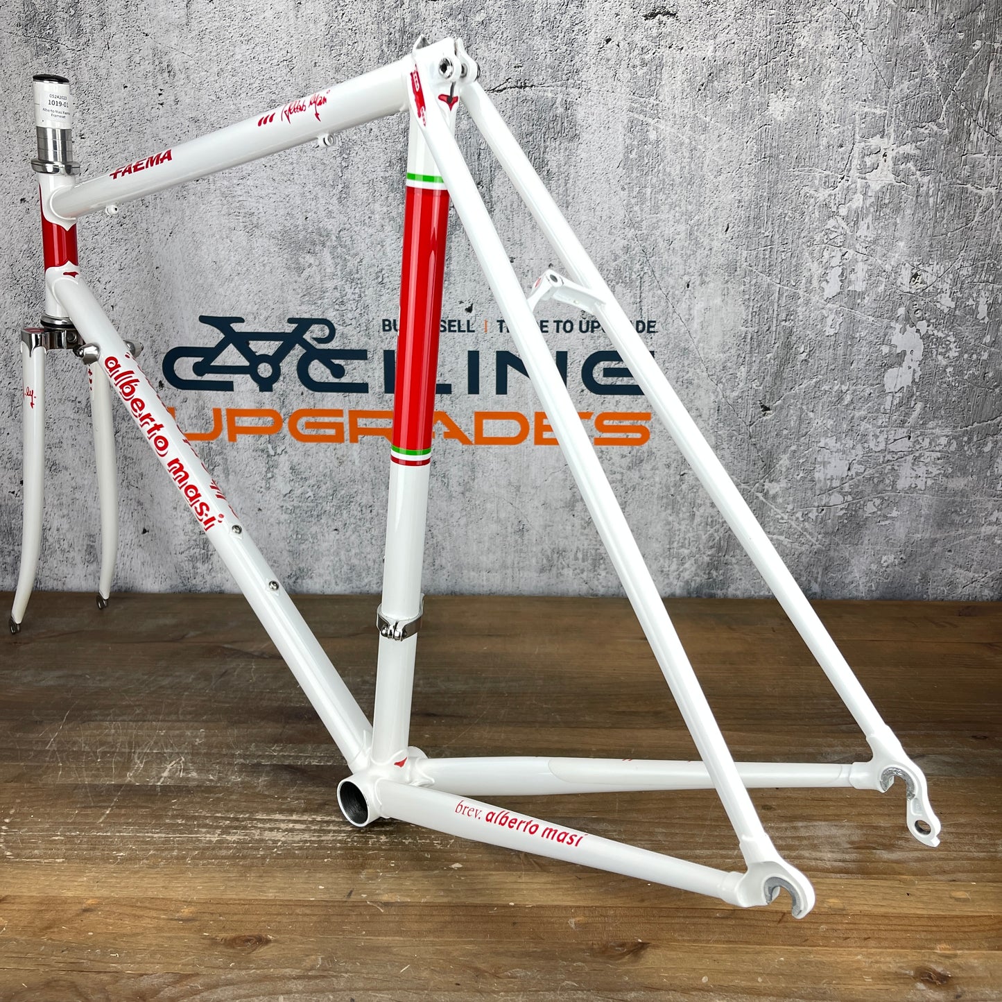 Low Mile! Alberto Masi Faema 54x55 Rim Brake Steel Road Bike Frameset 700c