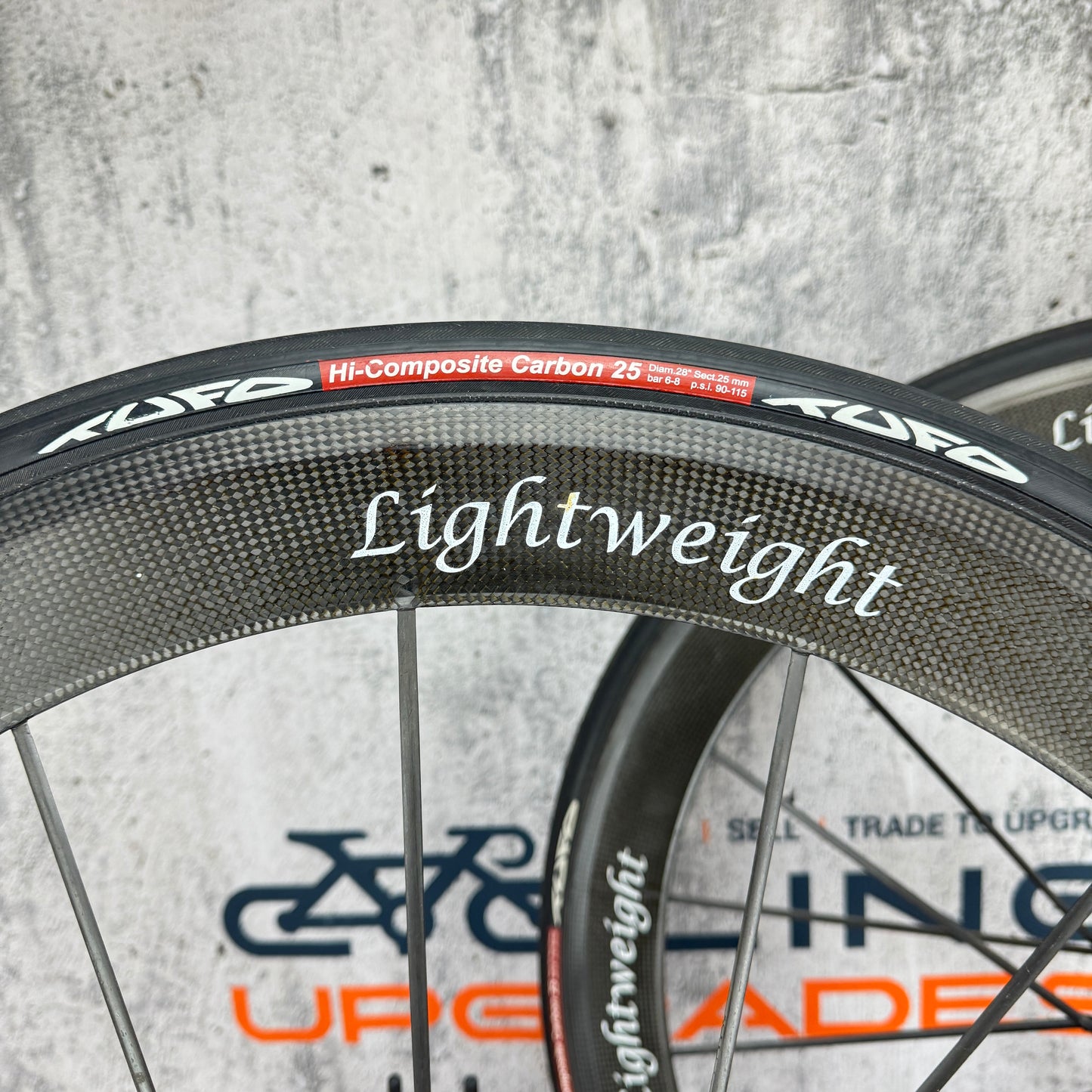 Lightweight Standard III T 53mm 16/20 Carbon Tubular Wheelset 700c Rim Brake 1150g