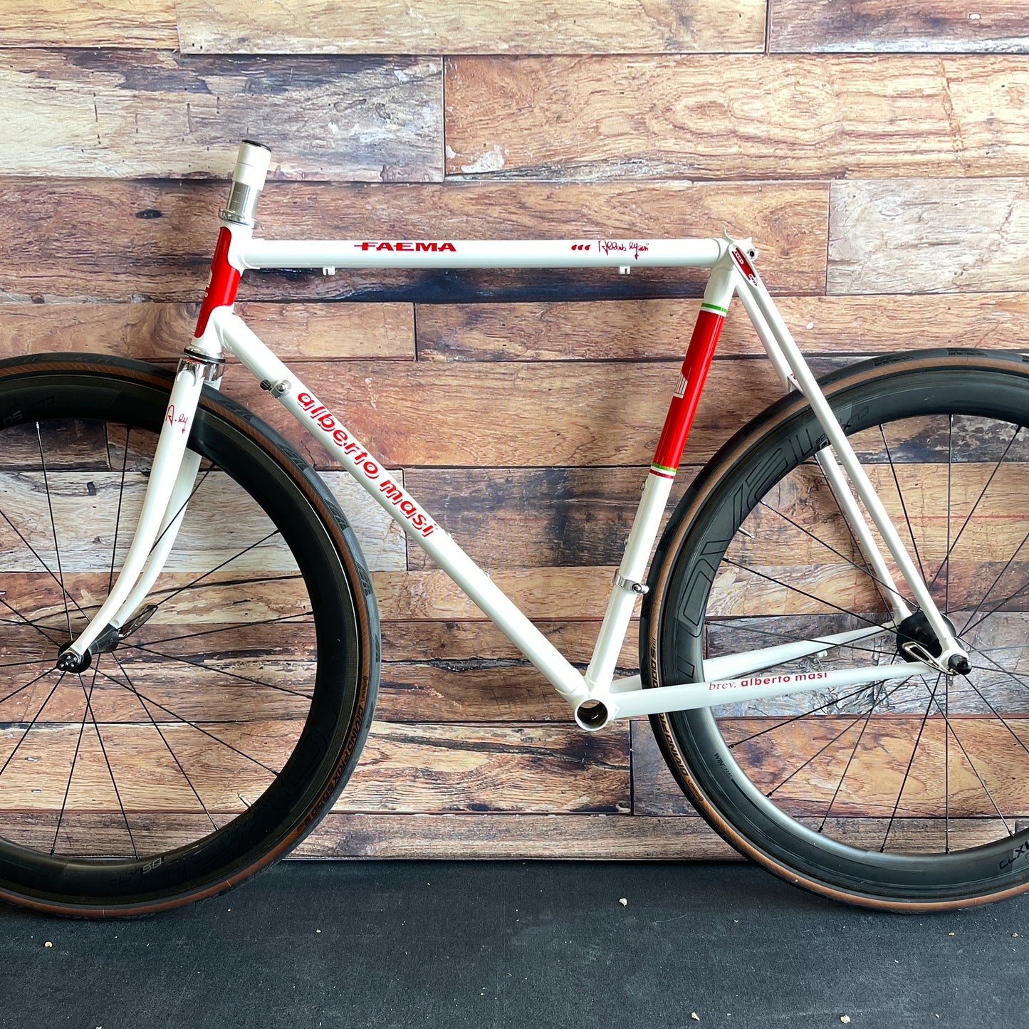 Low Mile! Alberto Masi Faema 54x55 Rim Brake Steel Road Bike Frameset 700c