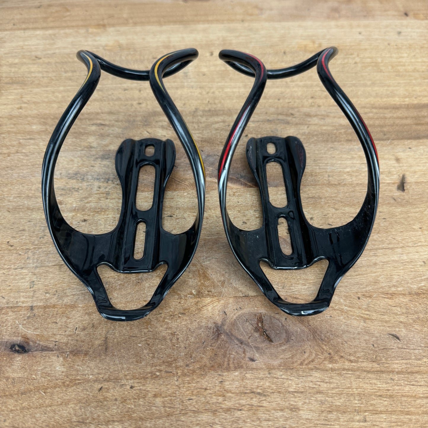 Rav X Gamma X Trim Carbon Red & Yellow Bike Water Bottle Cages 59g