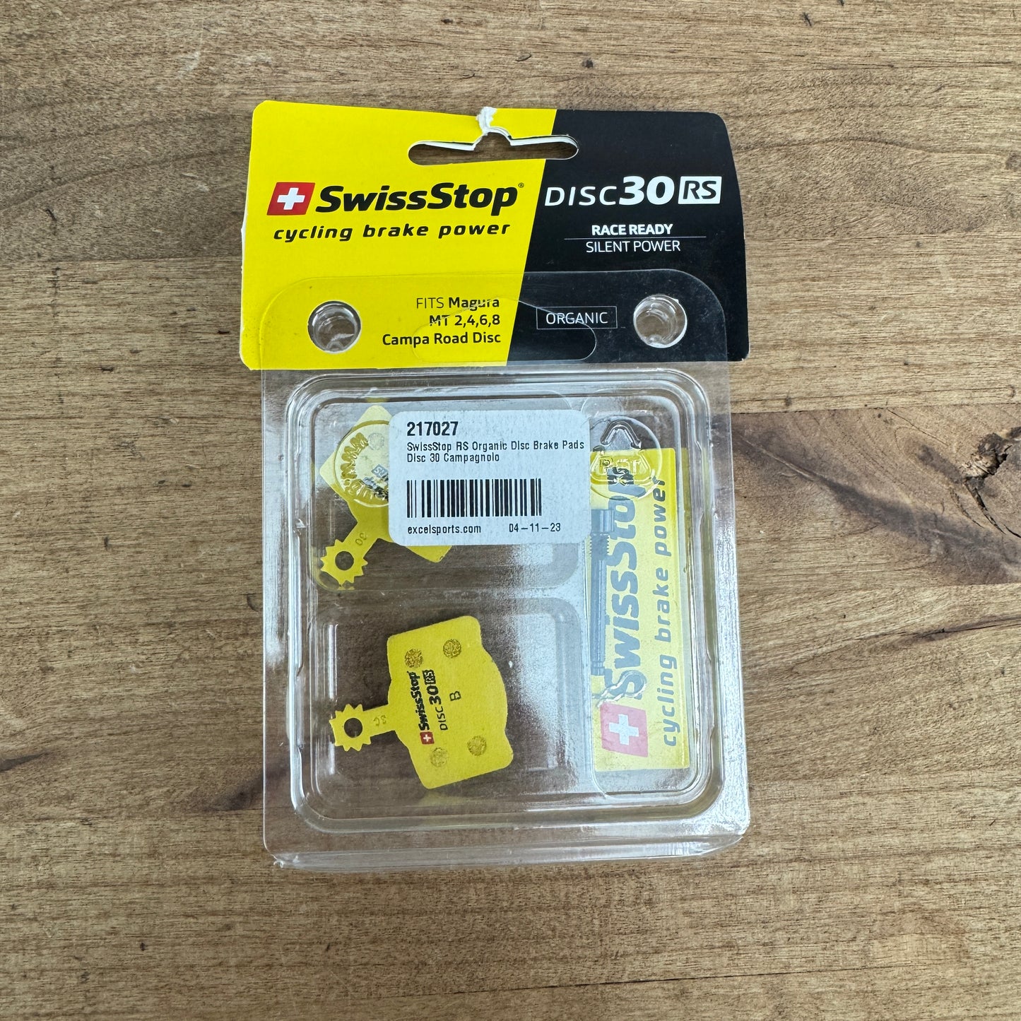 New! SwissStop RS Organic Disc Brake Pads for Campagnolo