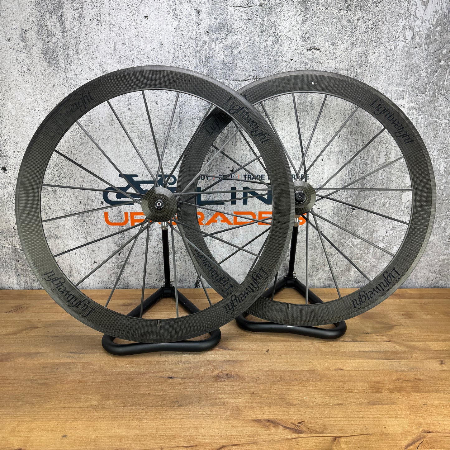 Lightweight Standard III Carbon Tubular Wheelset 700c Rim Brake 1162g