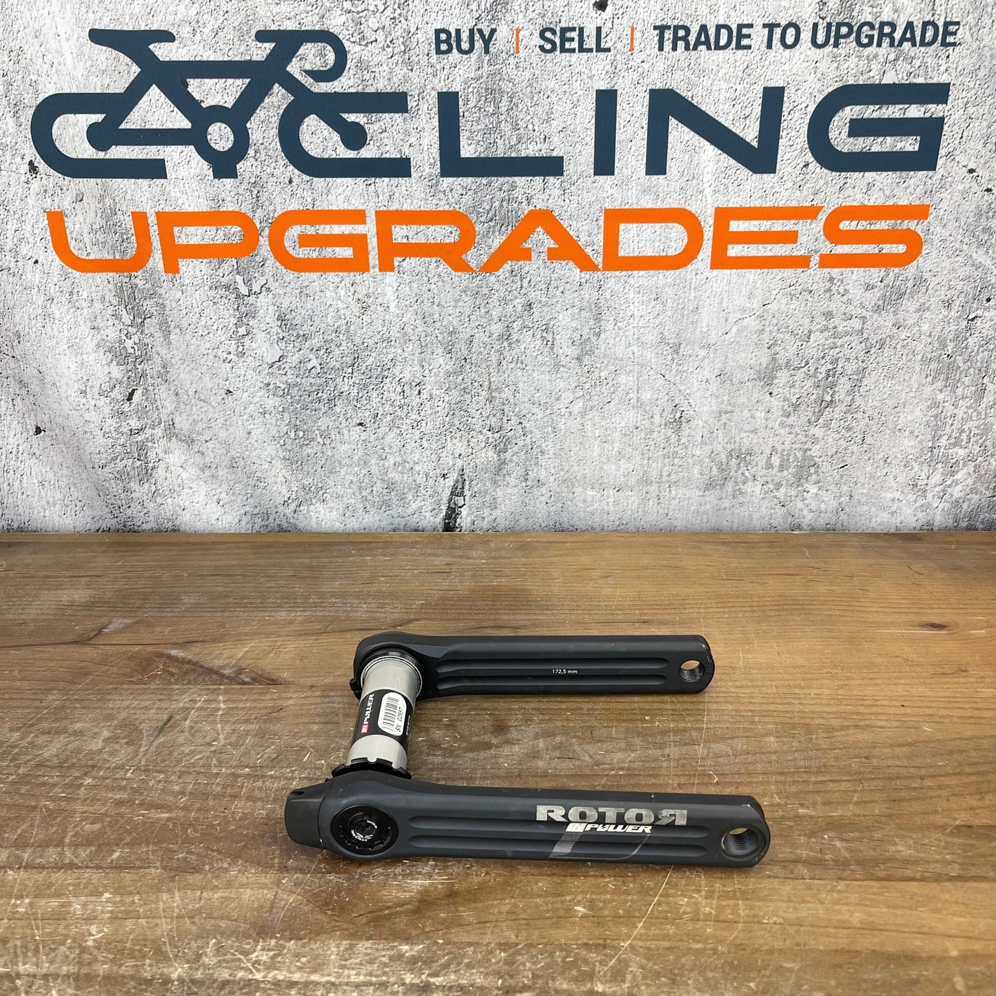 Rotor InPower Road 172.5mm Single Sided Power Meter Alloy Crank Arms 544g