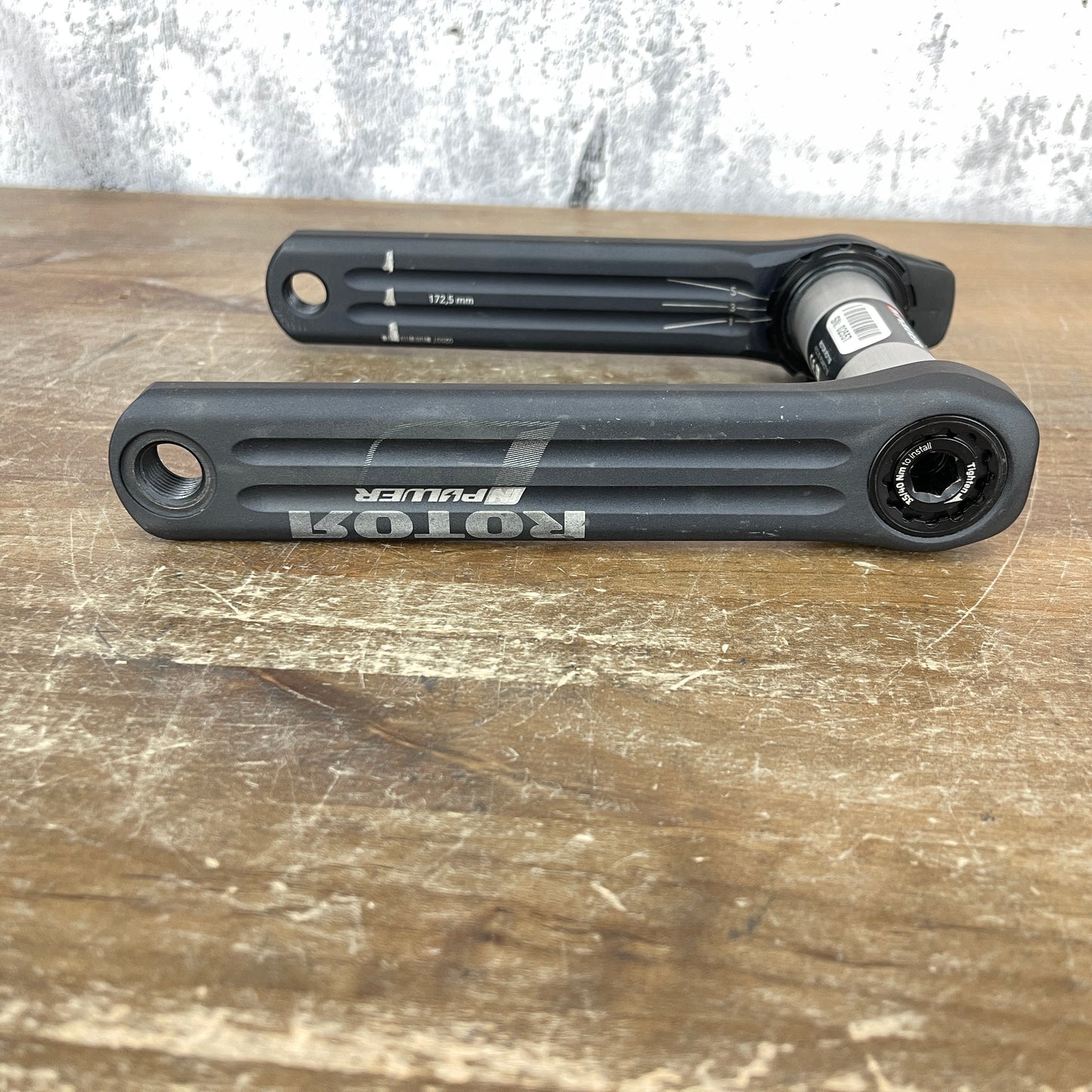 Rotor InPower Road 172.5mm Single Sided Power Meter Alloy Crank Arms 544g