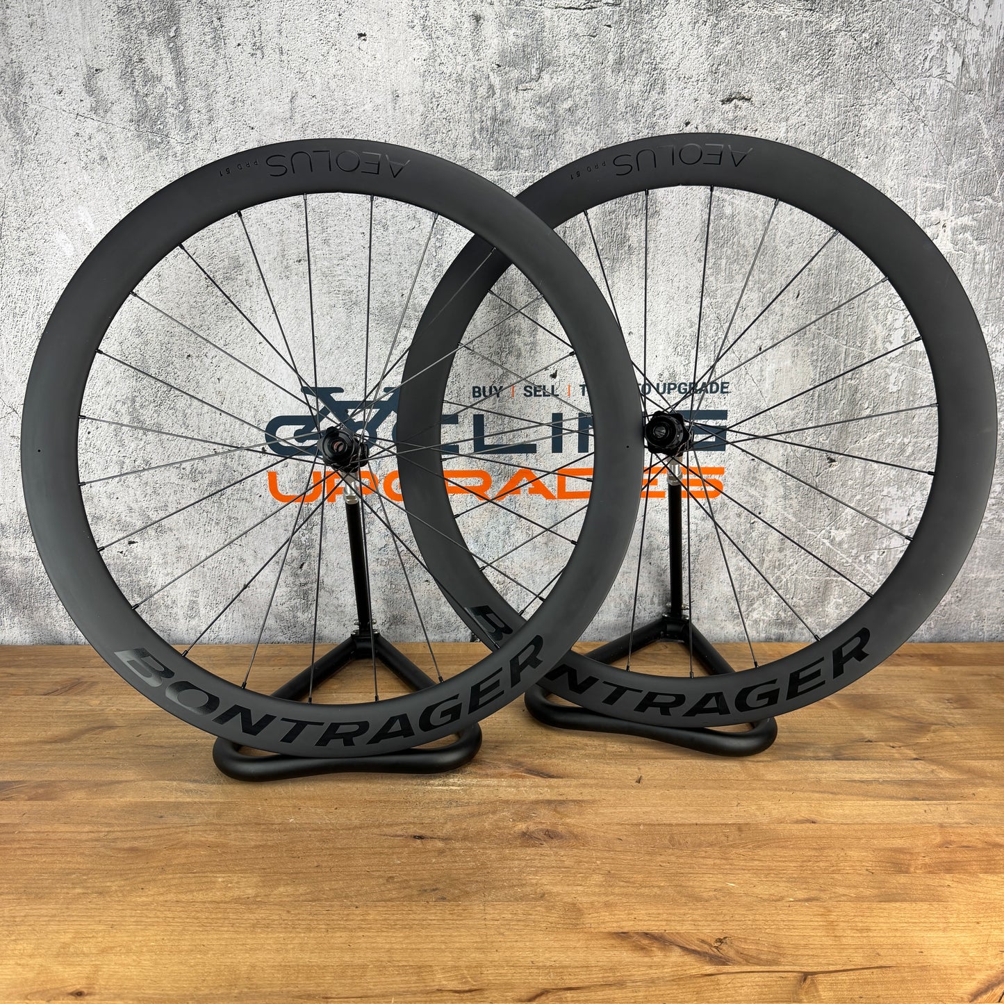 Ridden Once! Bontrager Aeolus Pro 51 Carbon Tubeless Disc Wheelset 700c 1767g