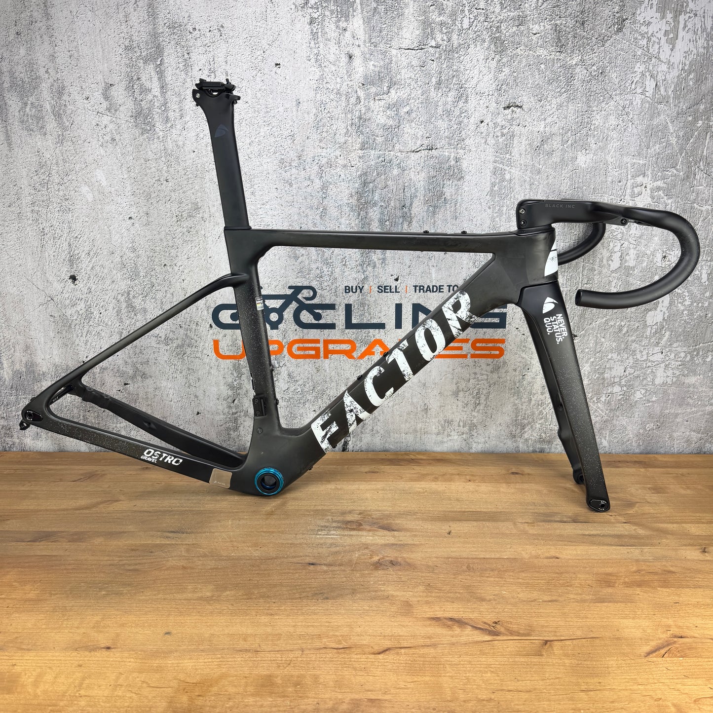 Mint! 2023 Factor Ostro Gravel Small 49cm Carbon Disc Frameset 700c Ceramicspeed