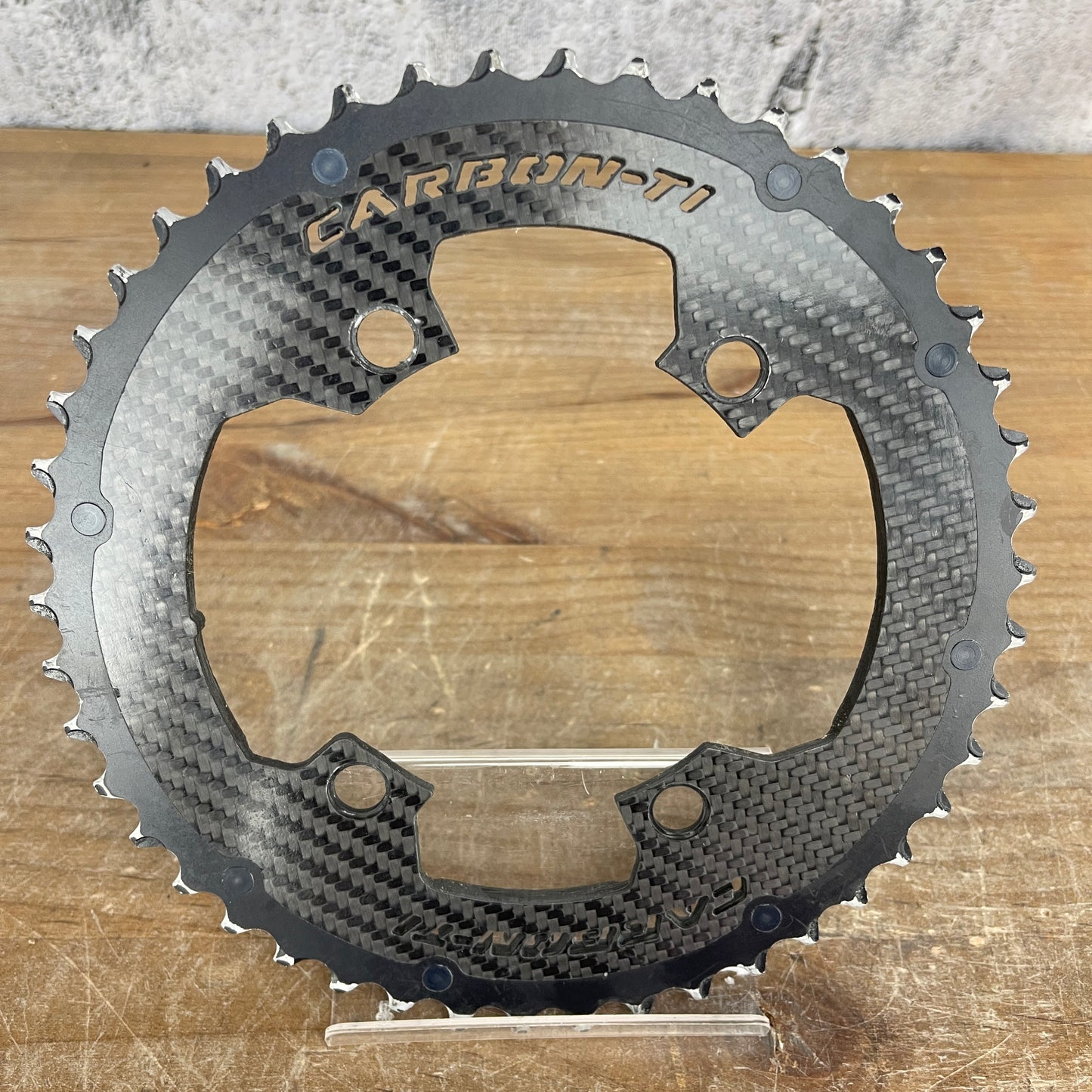 Low Mile! Carbon-Ti X-CarboRing EVO X-AXS 46/33t 110 BCD 12-Spd Chainrings 120g