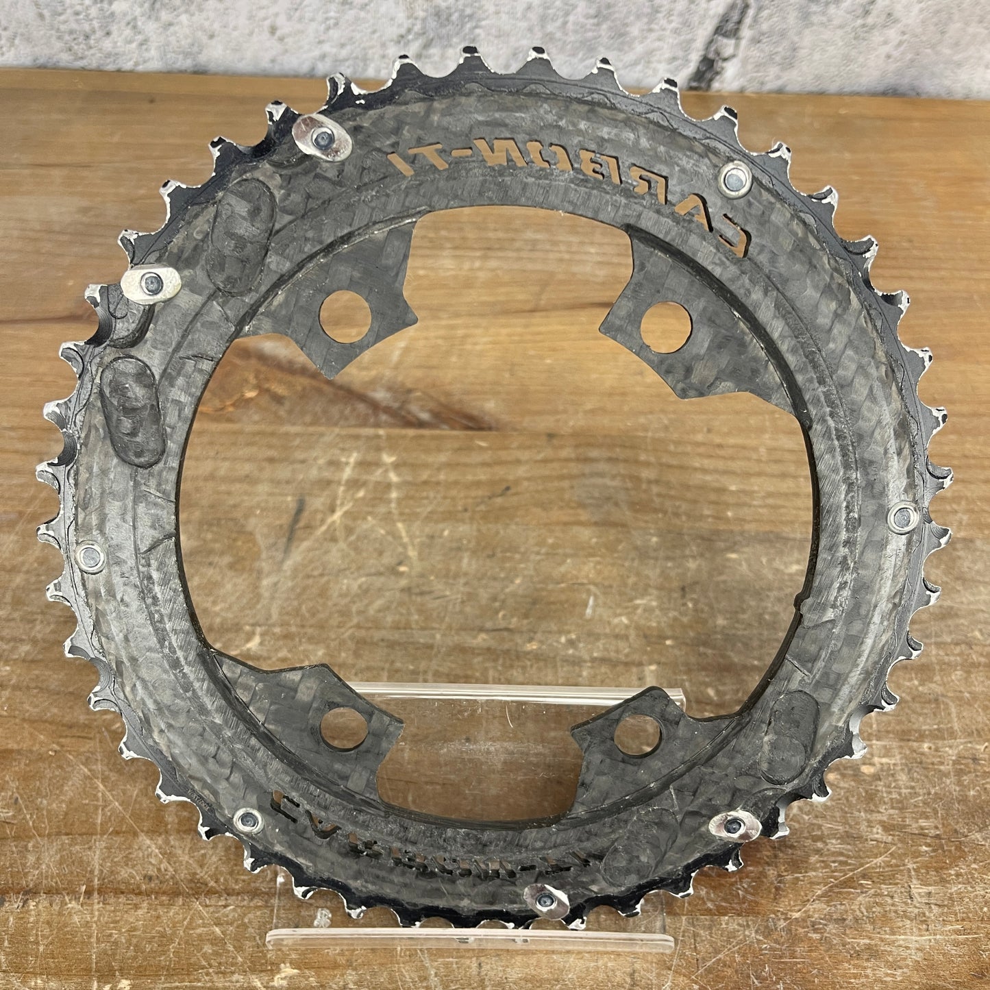 Low Mile! Carbon-Ti X-CarboRing EVO X-AXS 46/33t 110 BCD 12-Spd Chainrings 120g