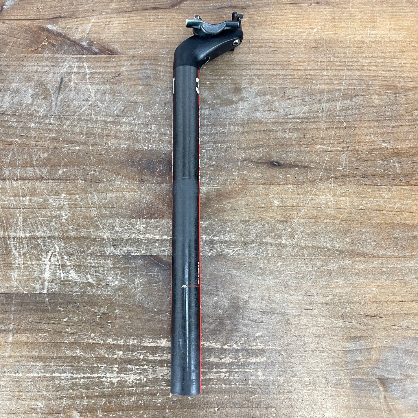 3T Dorico Team 350mm x 27.2mm 25mm Offset Road Bike Carbon Seatpost 225g