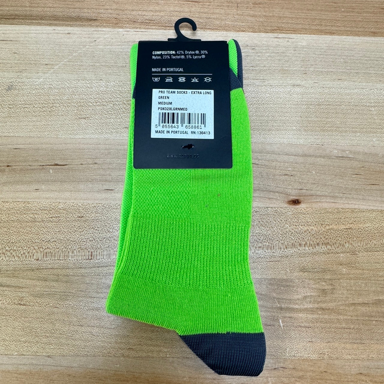 New! Rapha Pro Extra Long Medium Green Cycling Socks