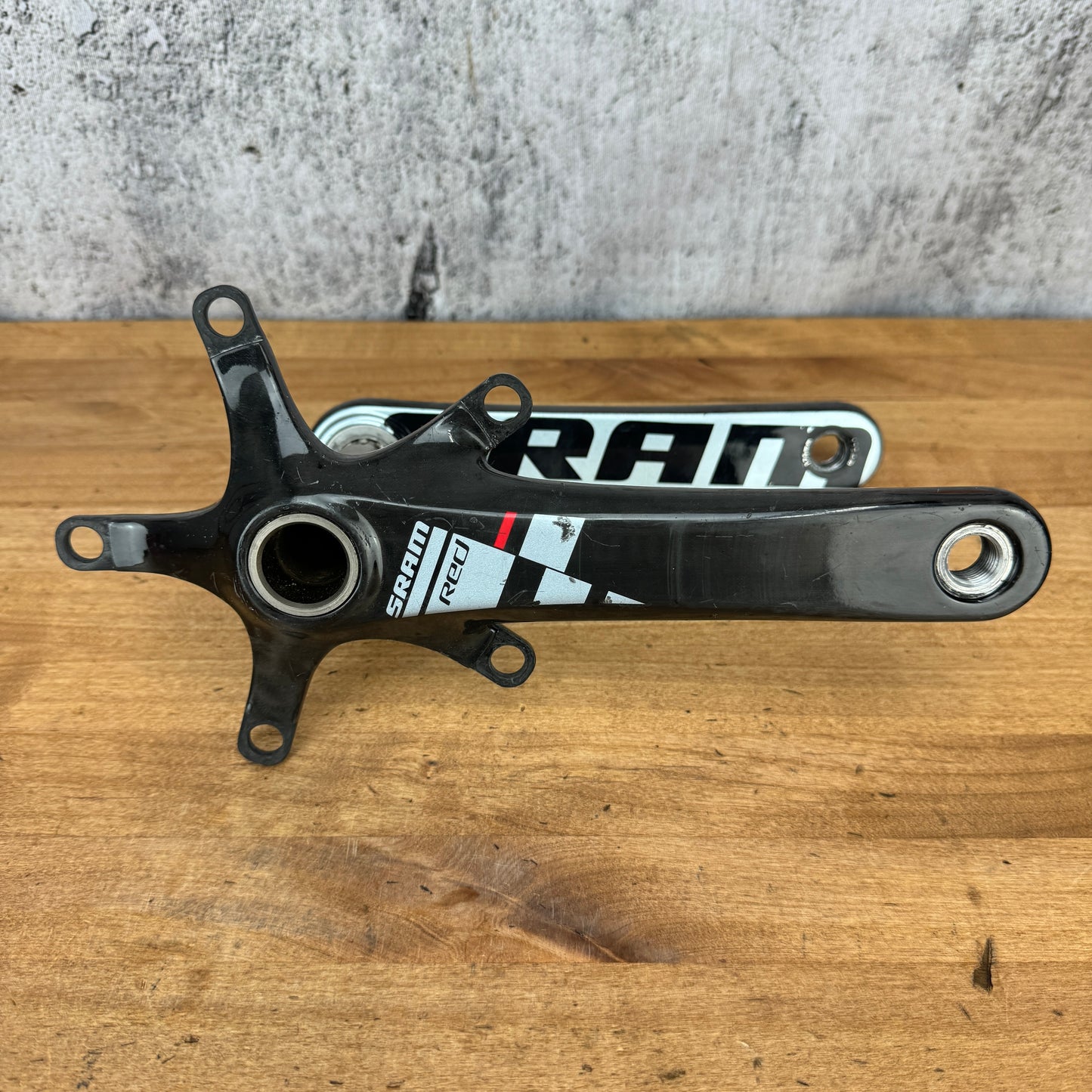 SRAM Red Carbon 175mm 5-Bolt 130BCD Crankset Crank Arms GXP Spindle 504g
