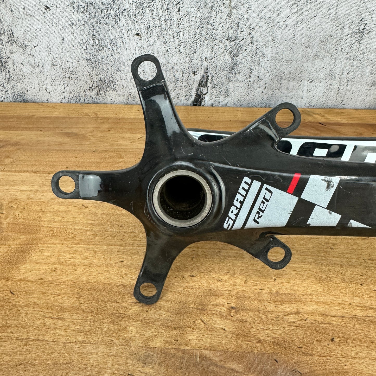 SRAM Red Carbon 175mm 5-Bolt 130BCD Crankset Crank Arms GXP Spindle 504g