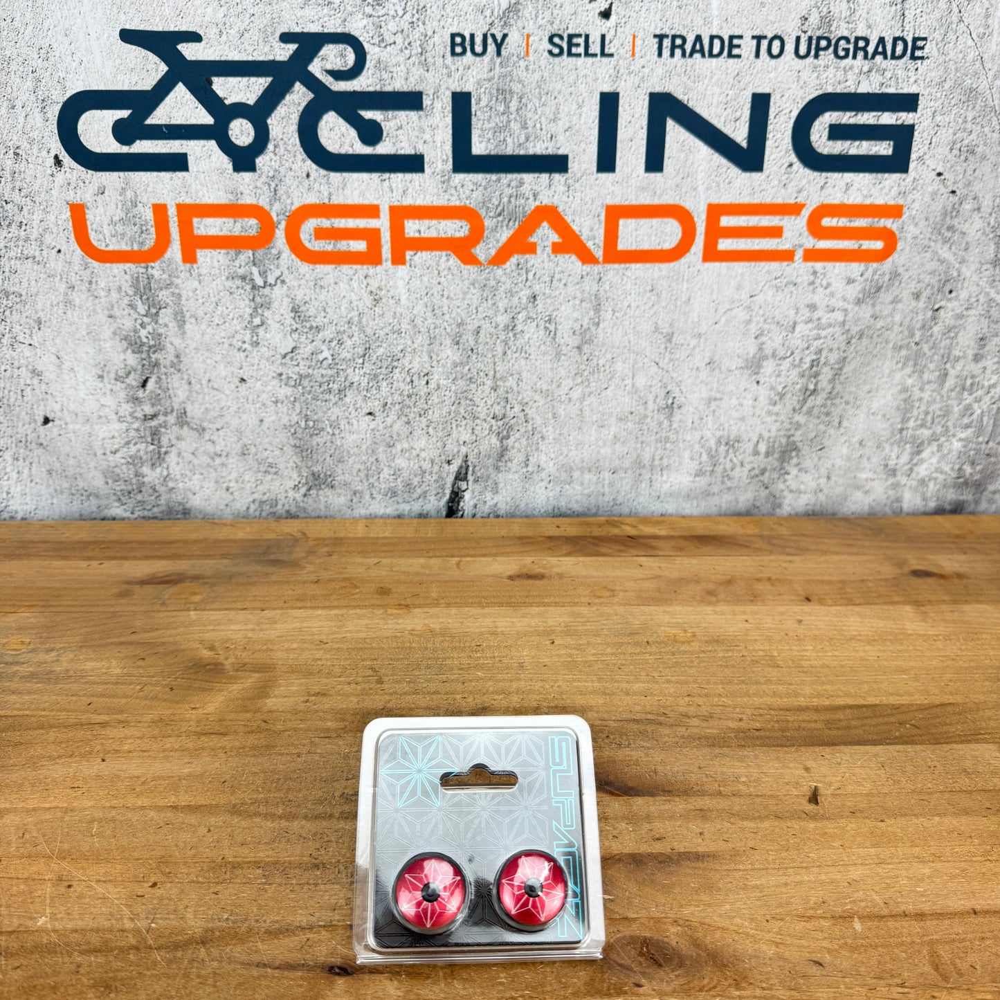 New! Supacaz Star Plugz Anodized Red Bike Handelbar Bar End Plugs