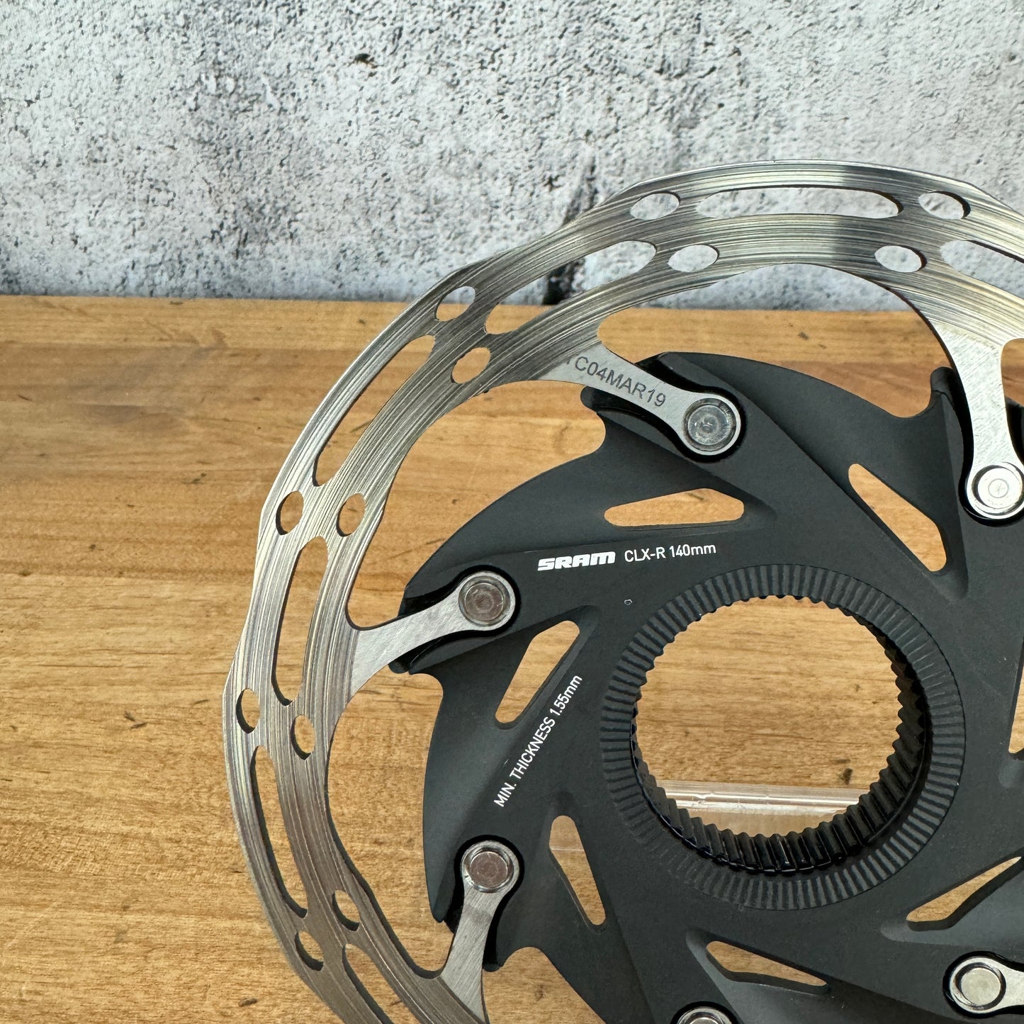 SRAM CLX-R 140mm Center Lock Single Disc Brake Rotor 108g