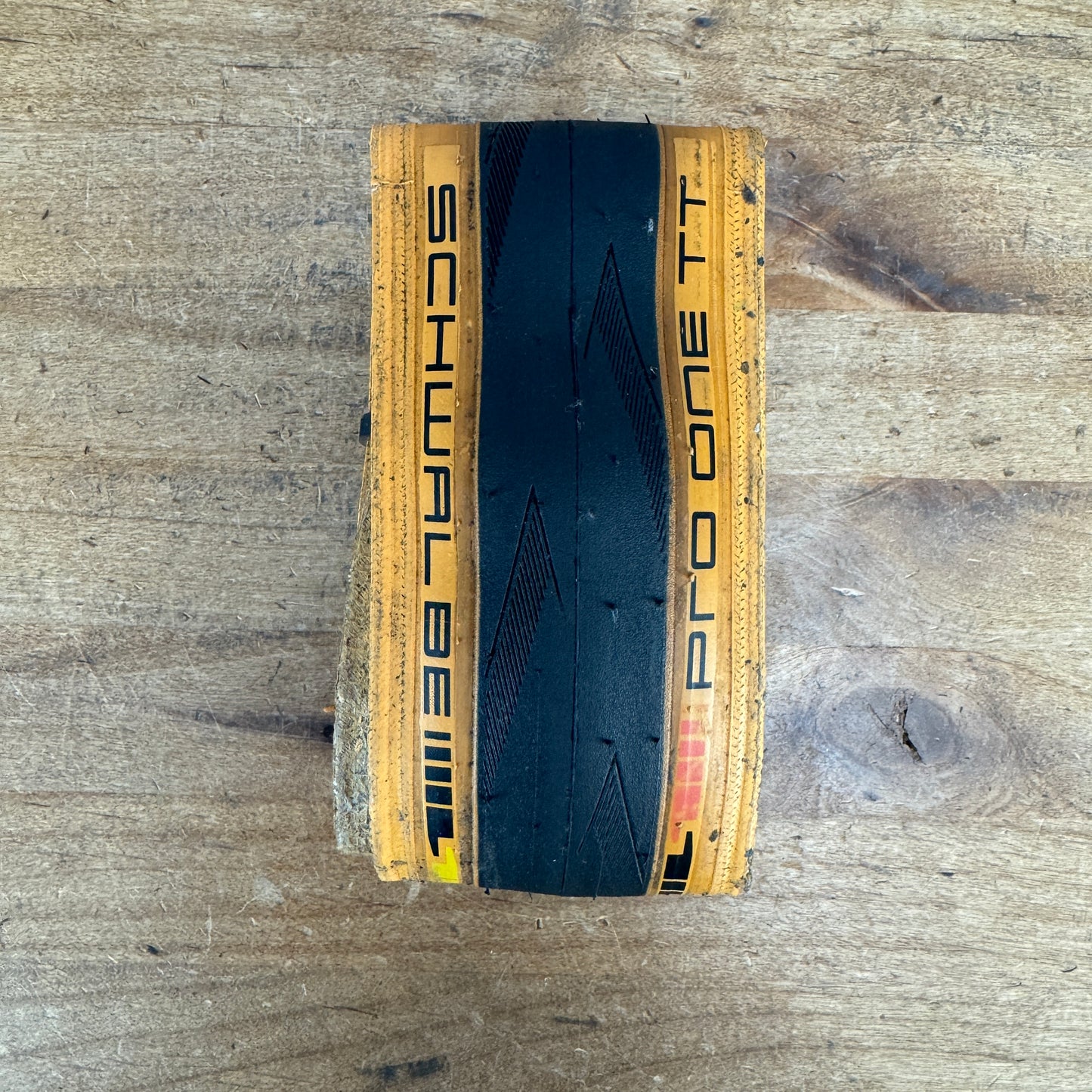 Schwalbe Pro One TT 700c x 25mm Tubeless Tanwall Pair Tires MSRP $182 486g