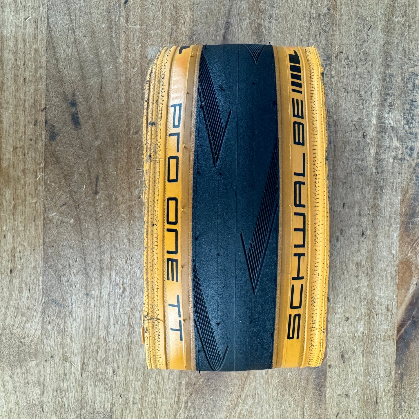 Schwalbe Pro One TT 700c x 25mm Tubeless Tanwall Pair Tires MSRP $182 486g