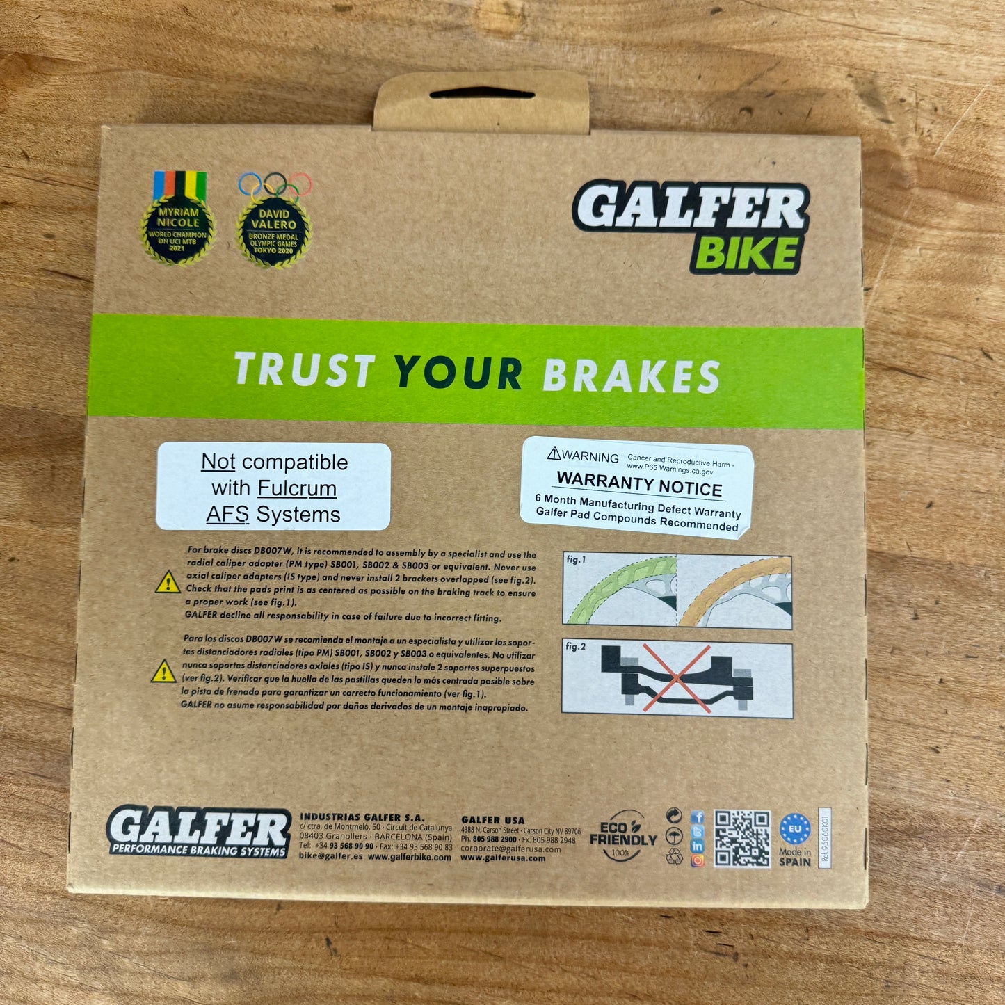 New! Galfer Bike 160mm 1.8mm Wave Road Center Lock Disc Brake Rotor DB102WCL 98g