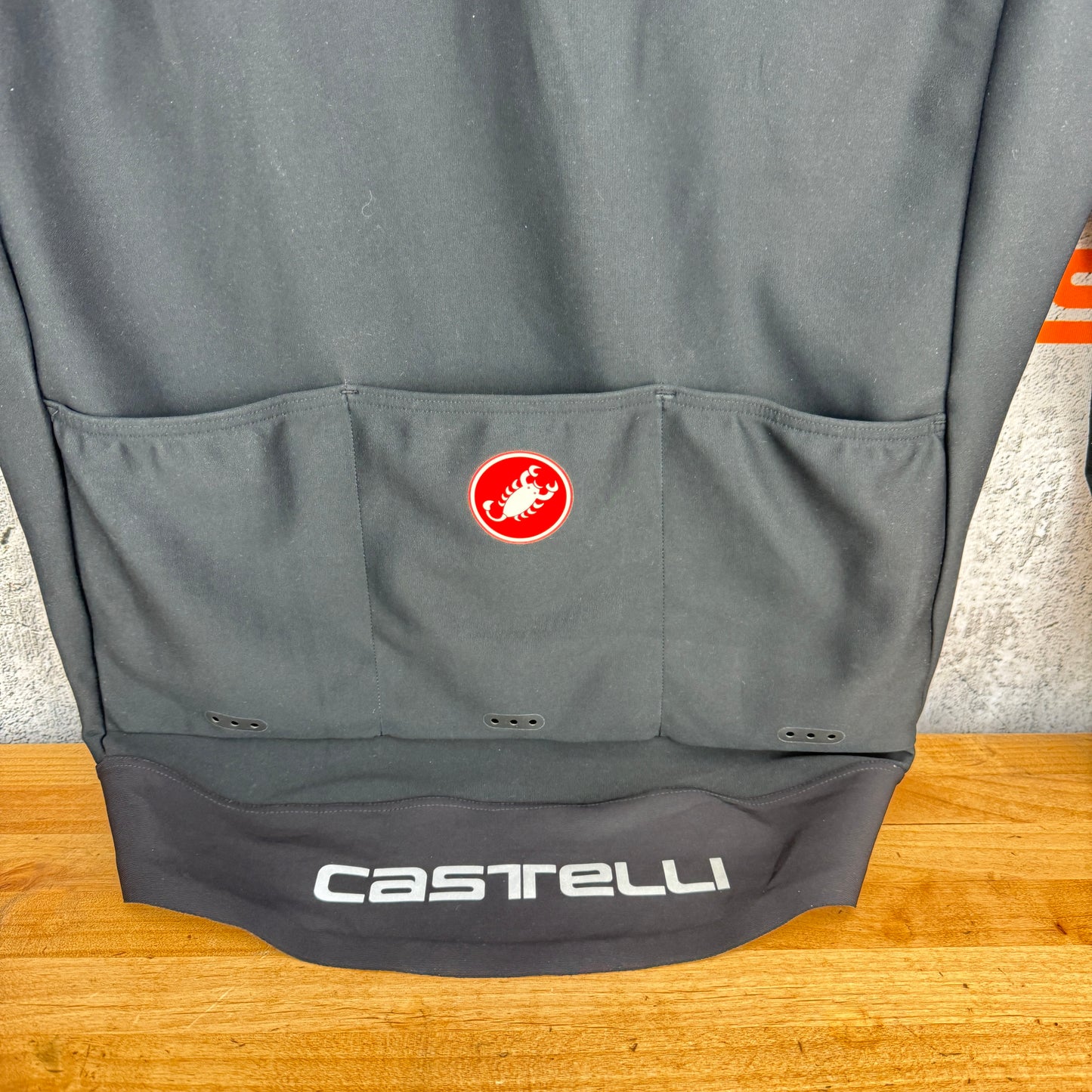 Worn Once! Castelli Rosso Corsa Windstopper Convertible Men's XXL Cycling Jacket