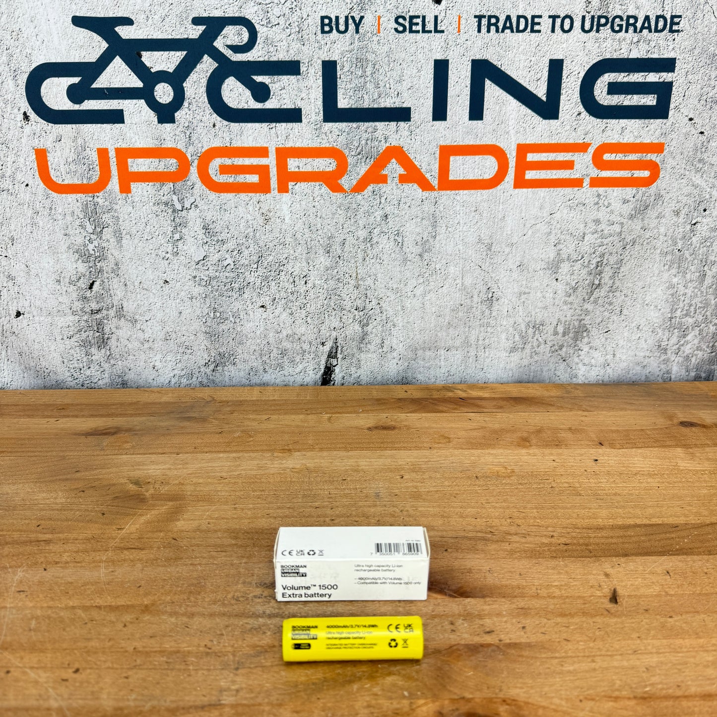New! Bookman Volume 1500 Bike Light Li-ion Rechargable Extra Battery
